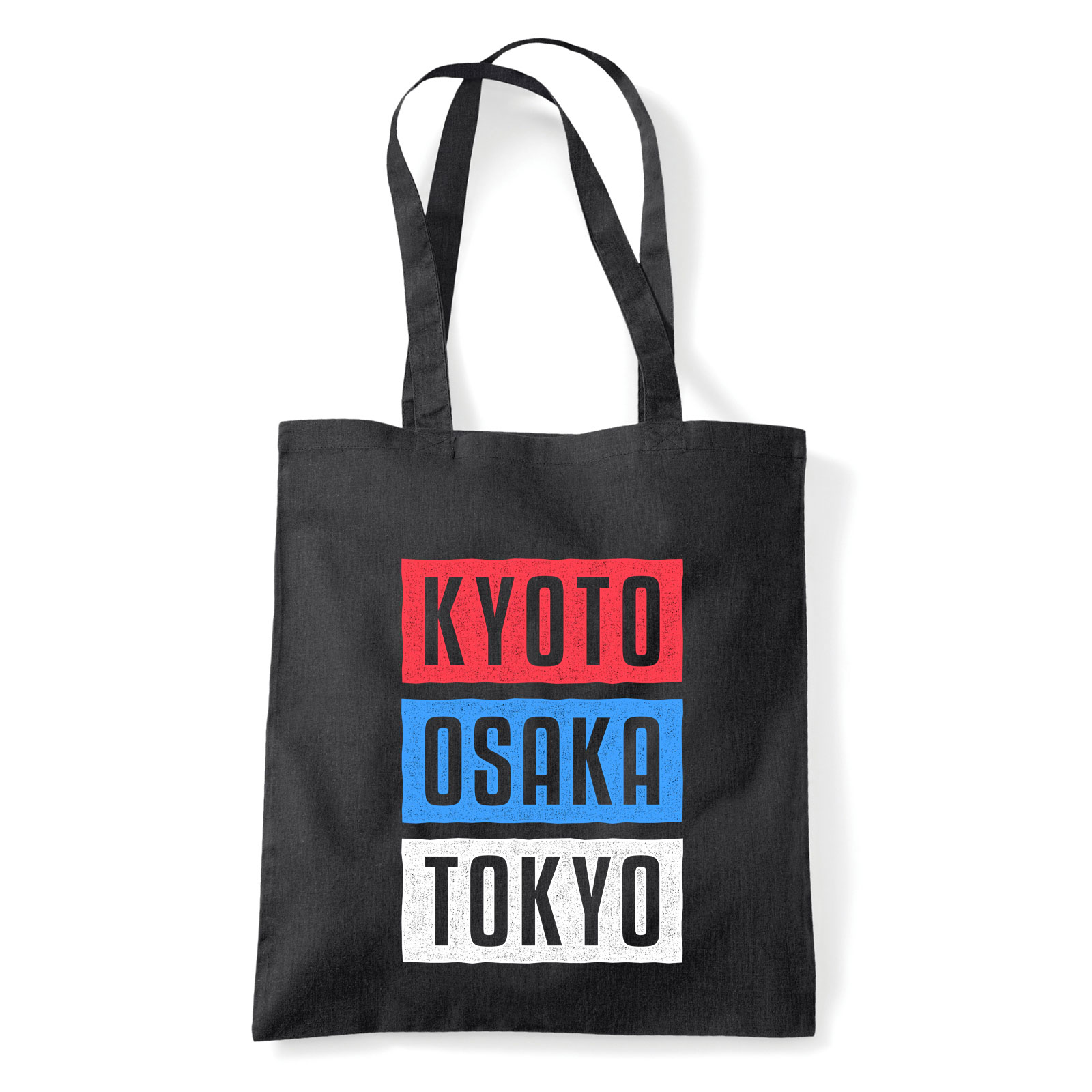 japán kyoto osaka tokyo Fekete Shopper Vászontáska
