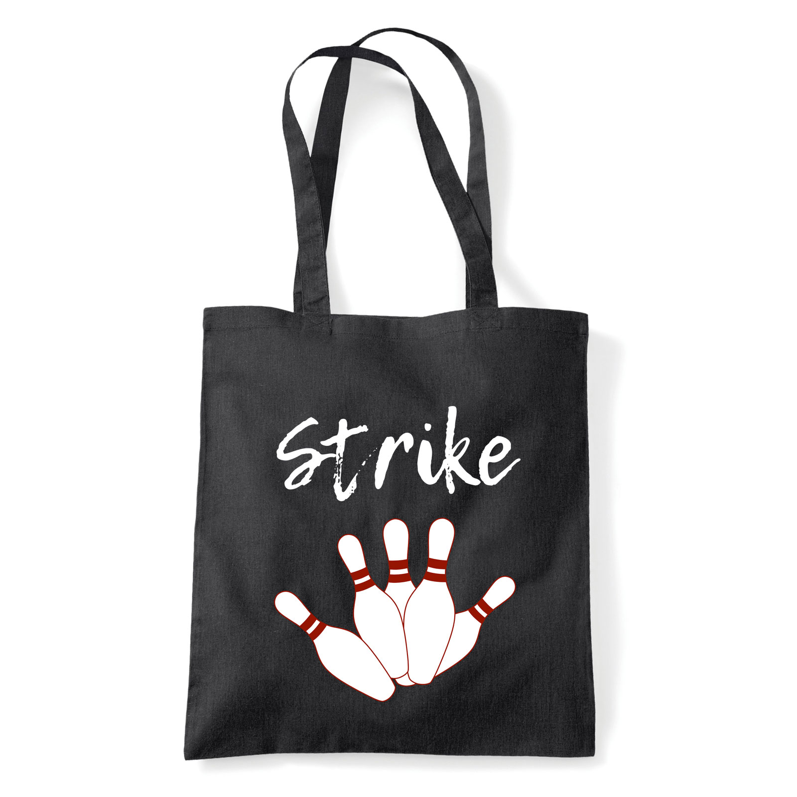 bowling strike Fekete Shopper Vászontáska