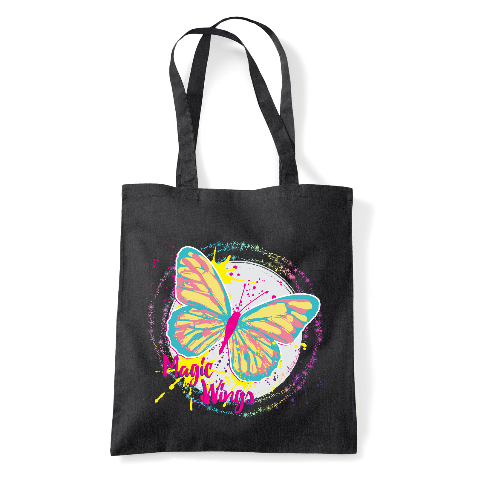 Pillangó Butterfly Fekete Shopper Vászontáska