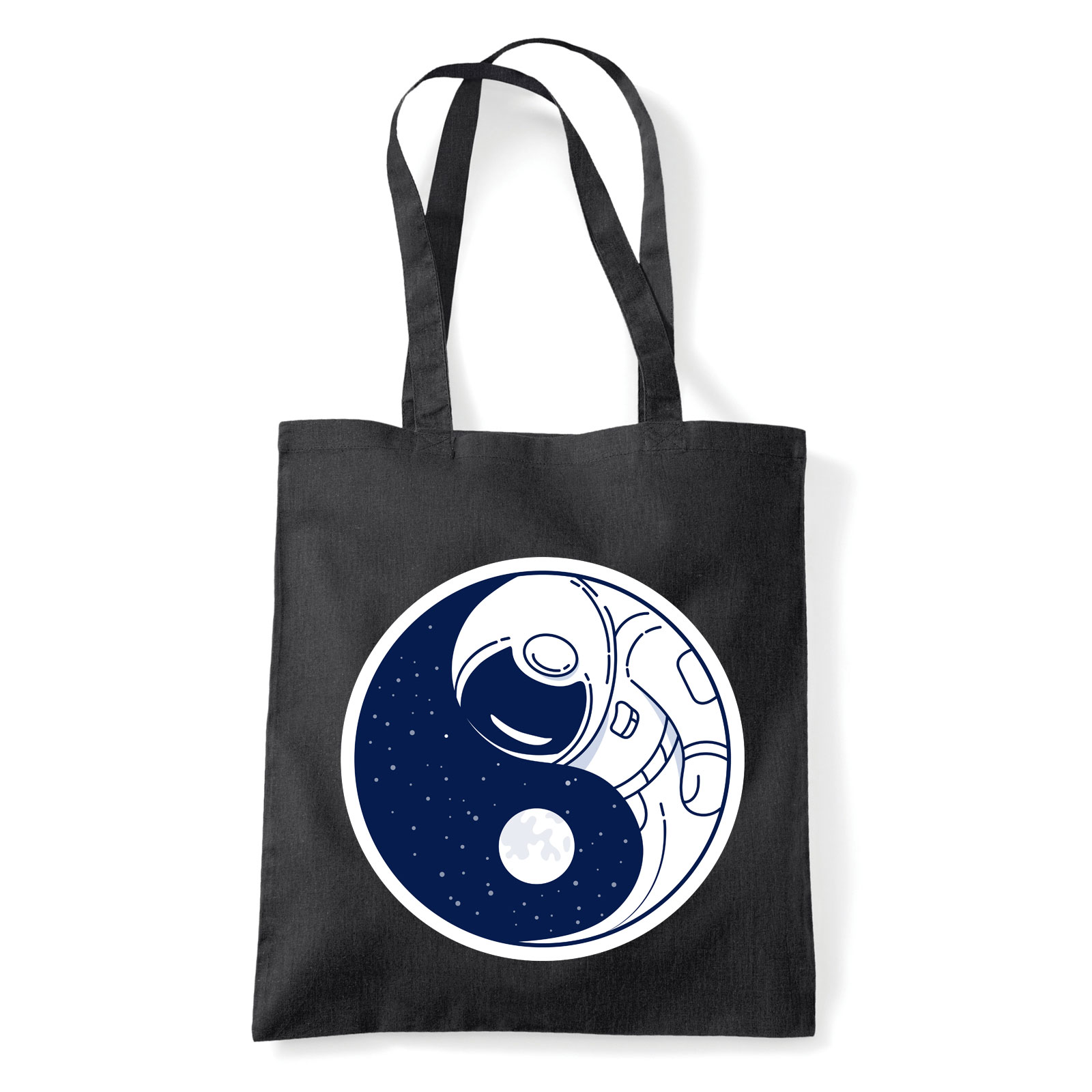 csillagászat űr yin yang űrhajós asztronauta Fekete Shopper Vászontáska
