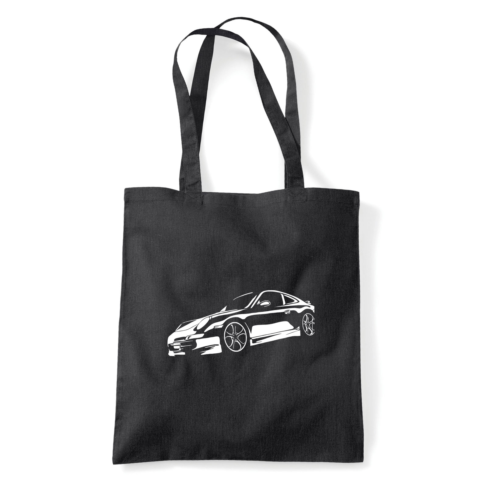 porsche kocsi autós autó Fekete Shopper Vászontáska