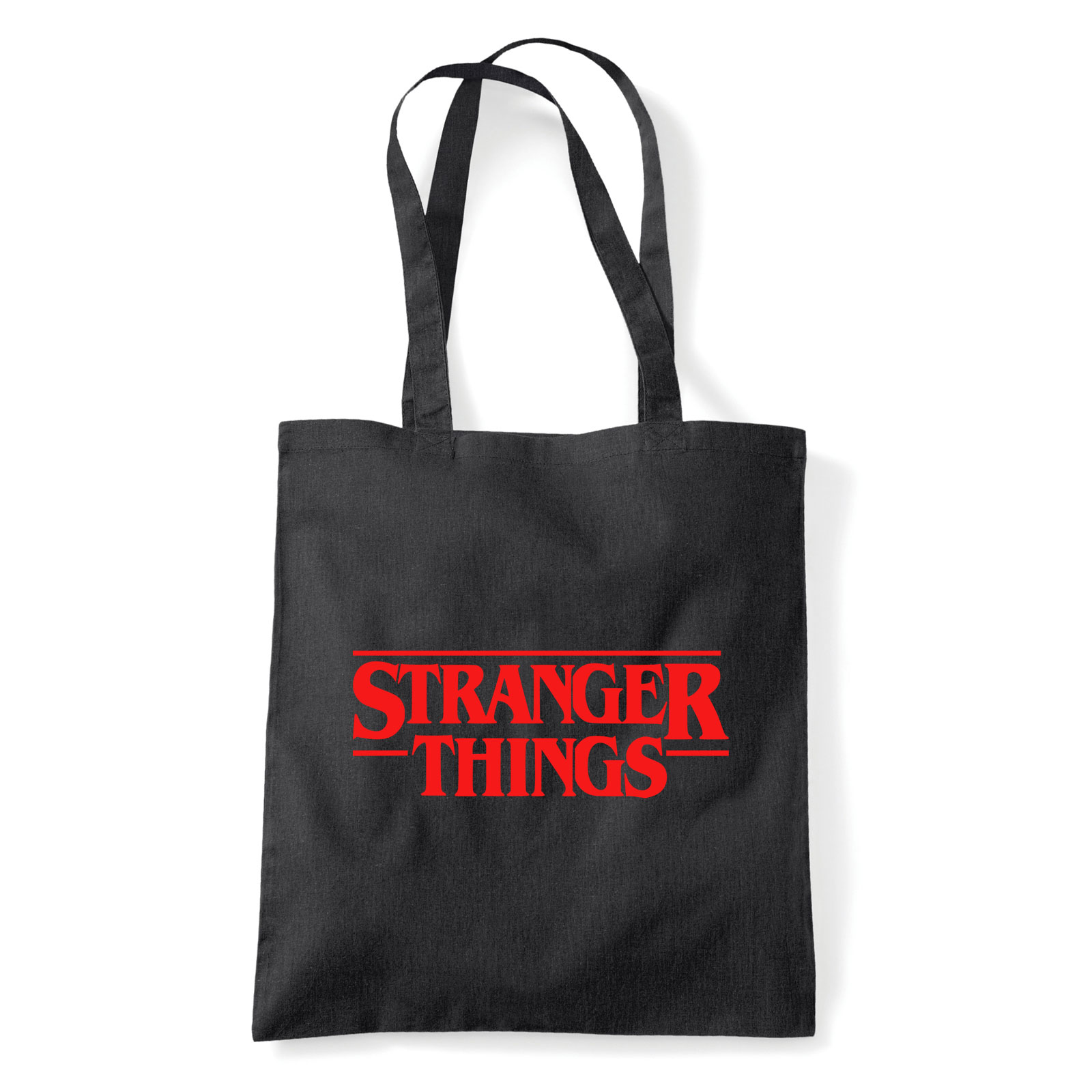 stranger things Fekete Shopper Vászontáska