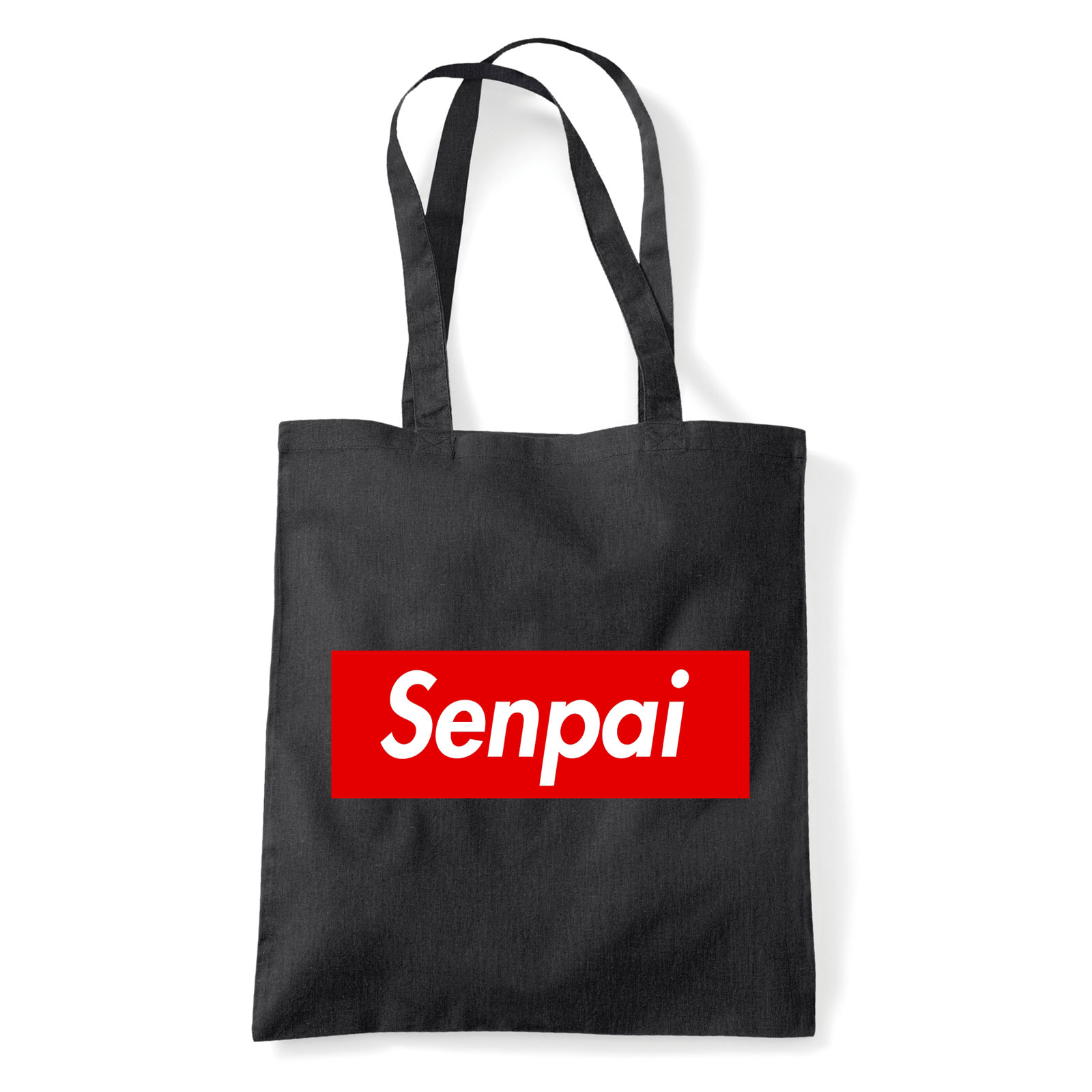 senpai japán Fekete Shopper Vászontáska
