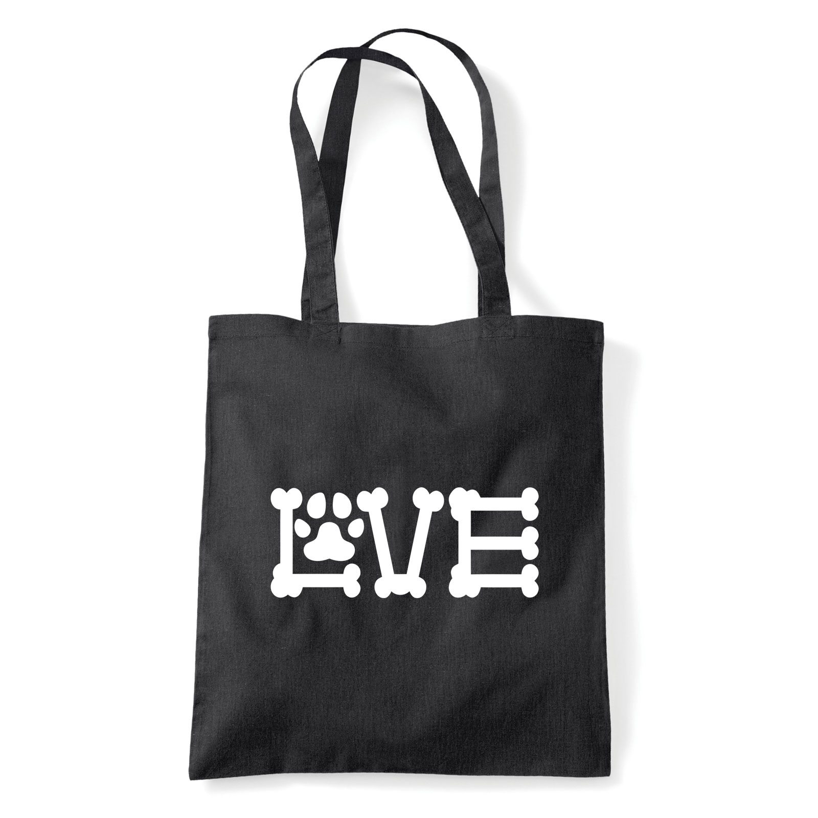 dog love kutya kutyás Fekete Shopper Vászontáska