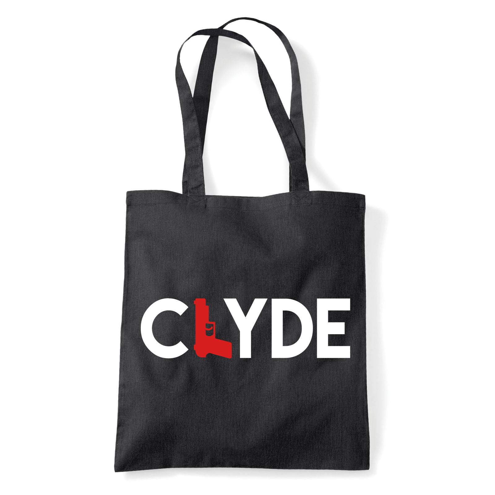 Bonnie és Clyde Fekete Shopper Vászontáska