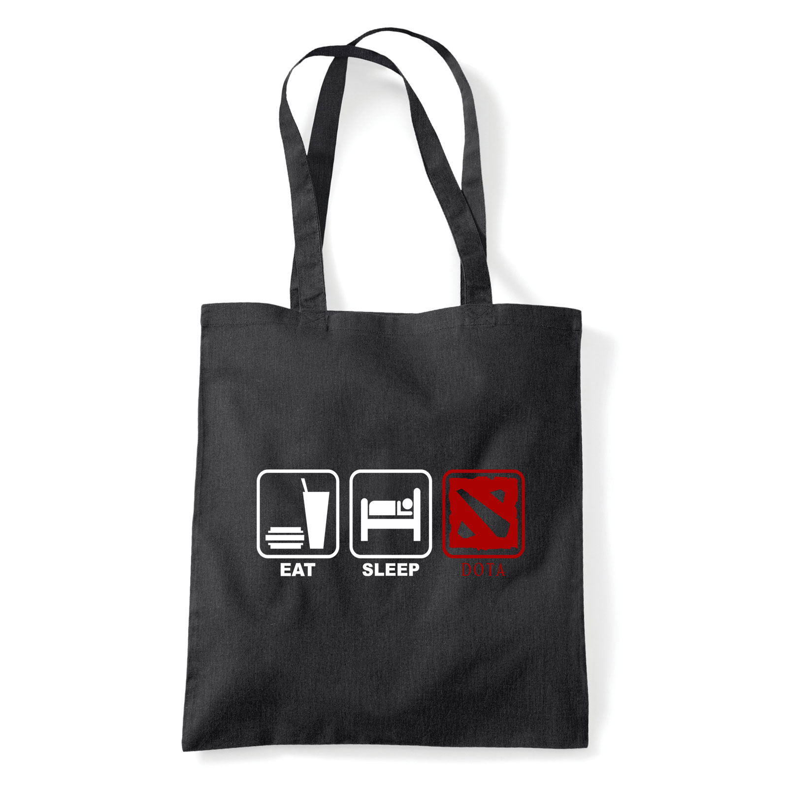 dota 2 Fekete Shopper Vászontáska