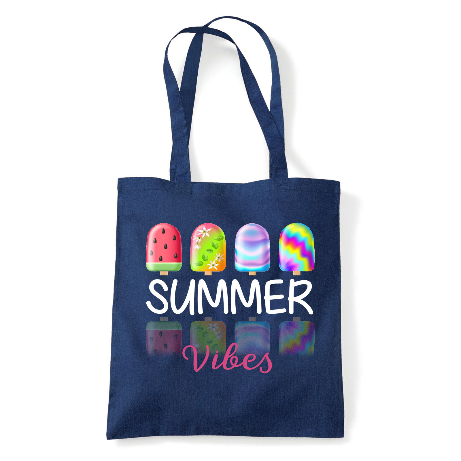 summer vibes fagyi fagyis nyár Sötétkék Shopper Vászontáska