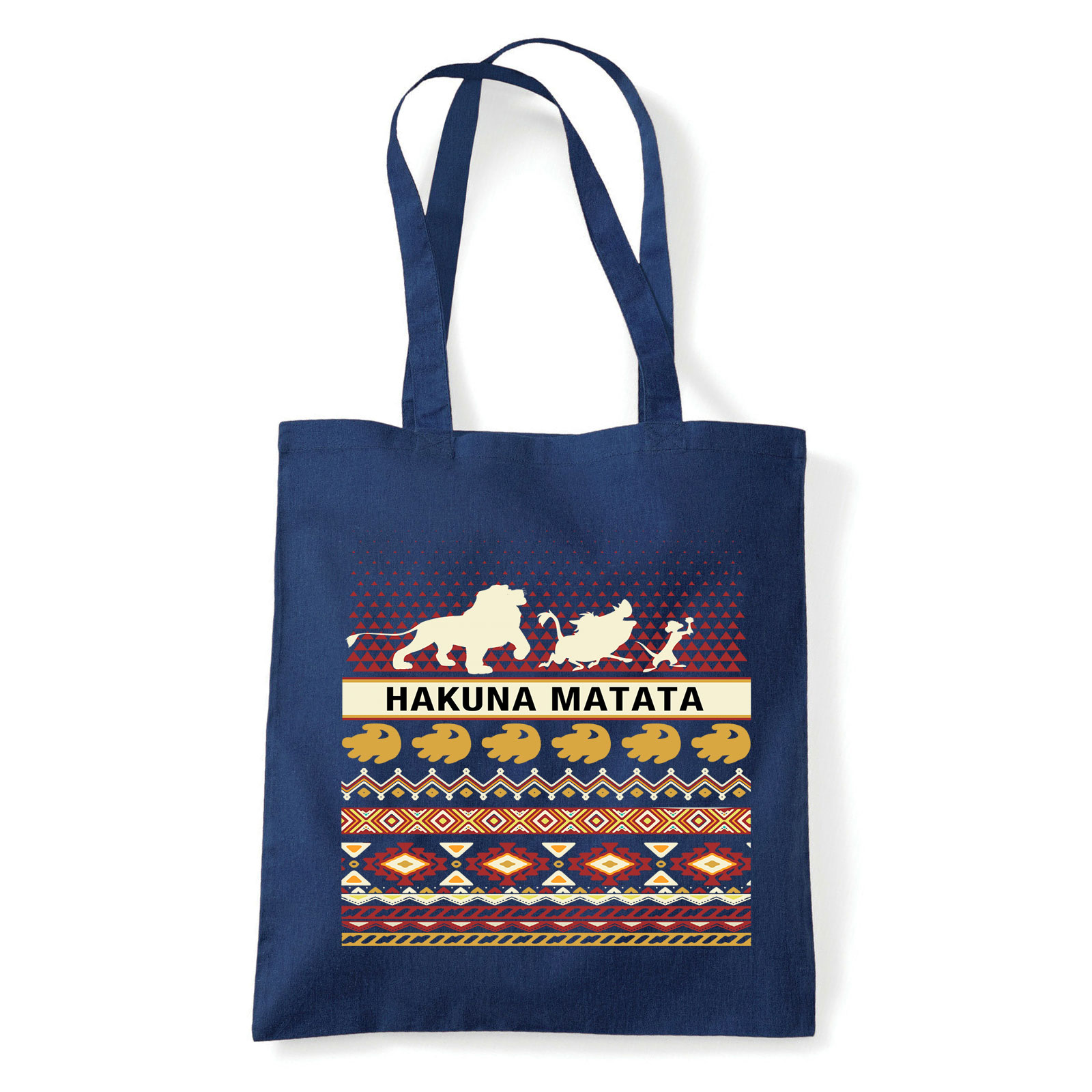 hakuna matata oroszlánkirály Sötétkék Shopper Vászontáska