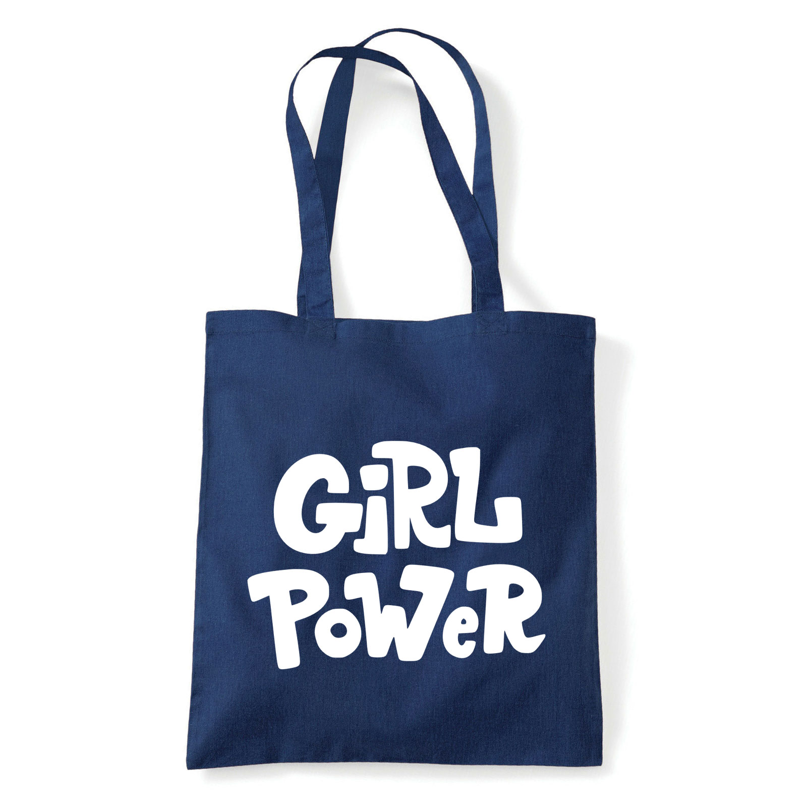 Girl Power Sötétkék Shopper Vászontáska