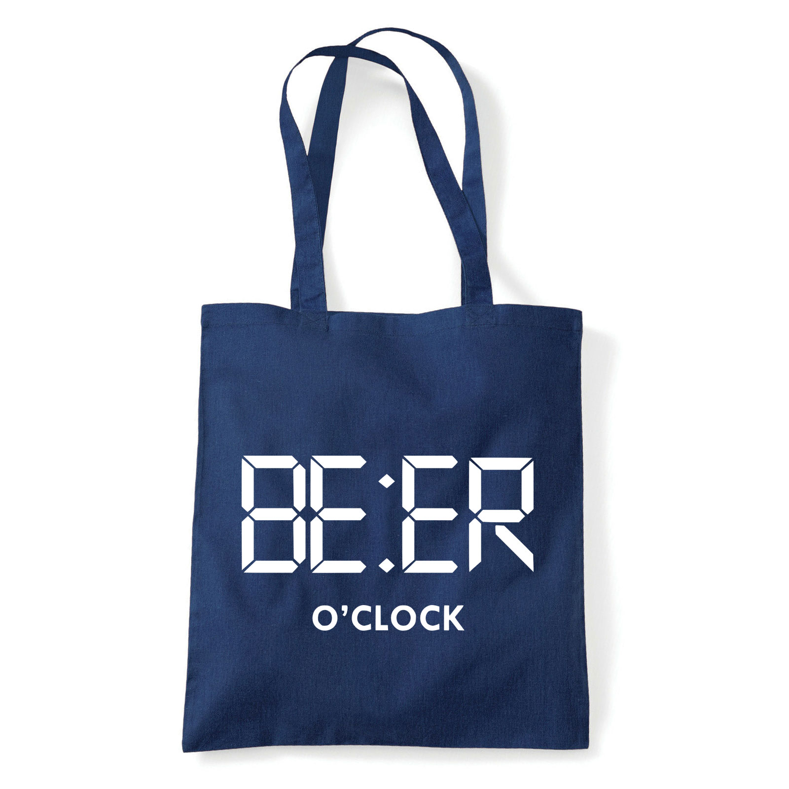 Vicces Sör Beer Oclock Sötétkék Shopper Vászontáska