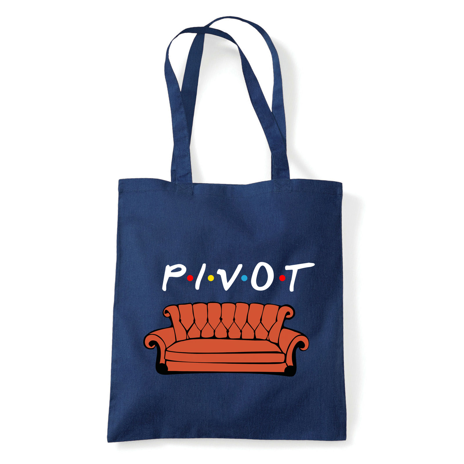 friends jóbarátok Sötétkék Shopper Vászontáska