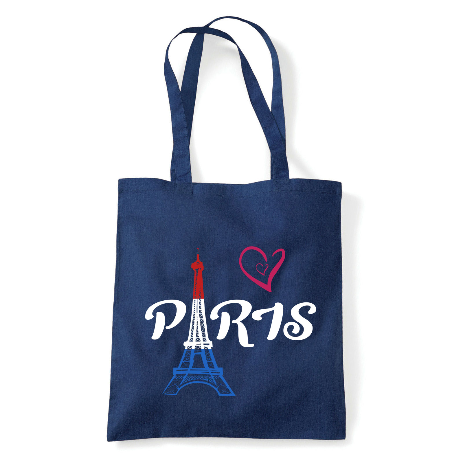 párizs paris eiffel torony francia Sötétkék Shopper Vászontáska