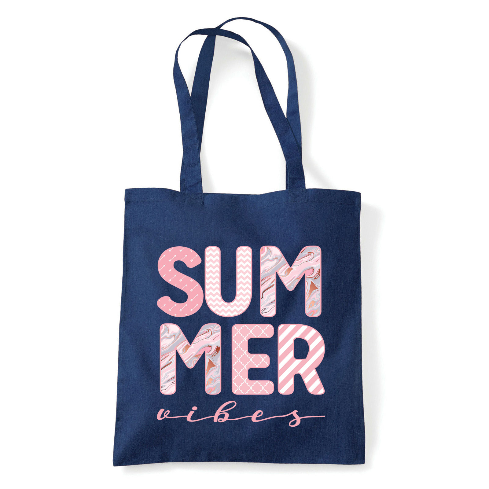 summer vibes nyár nyaralás Sötétkék Shopper Vászontáska