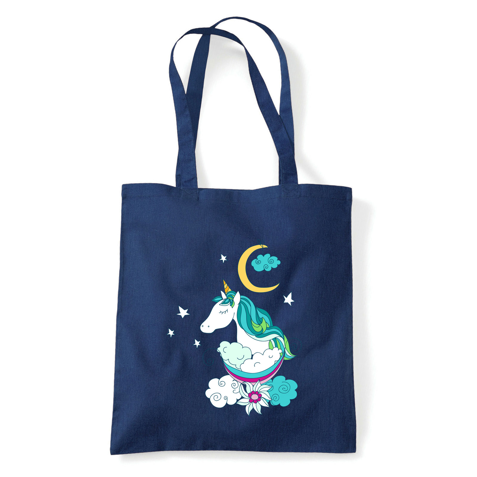 unikornis Sötétkék Shopper Vászontáska