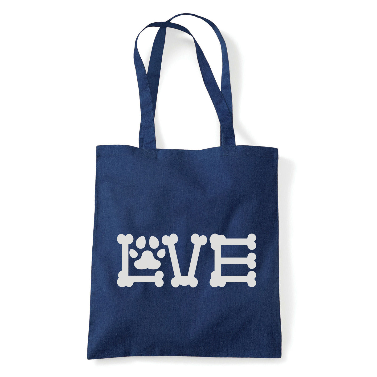 kutyás kutya love Sötétkék Shopper Vászontáska