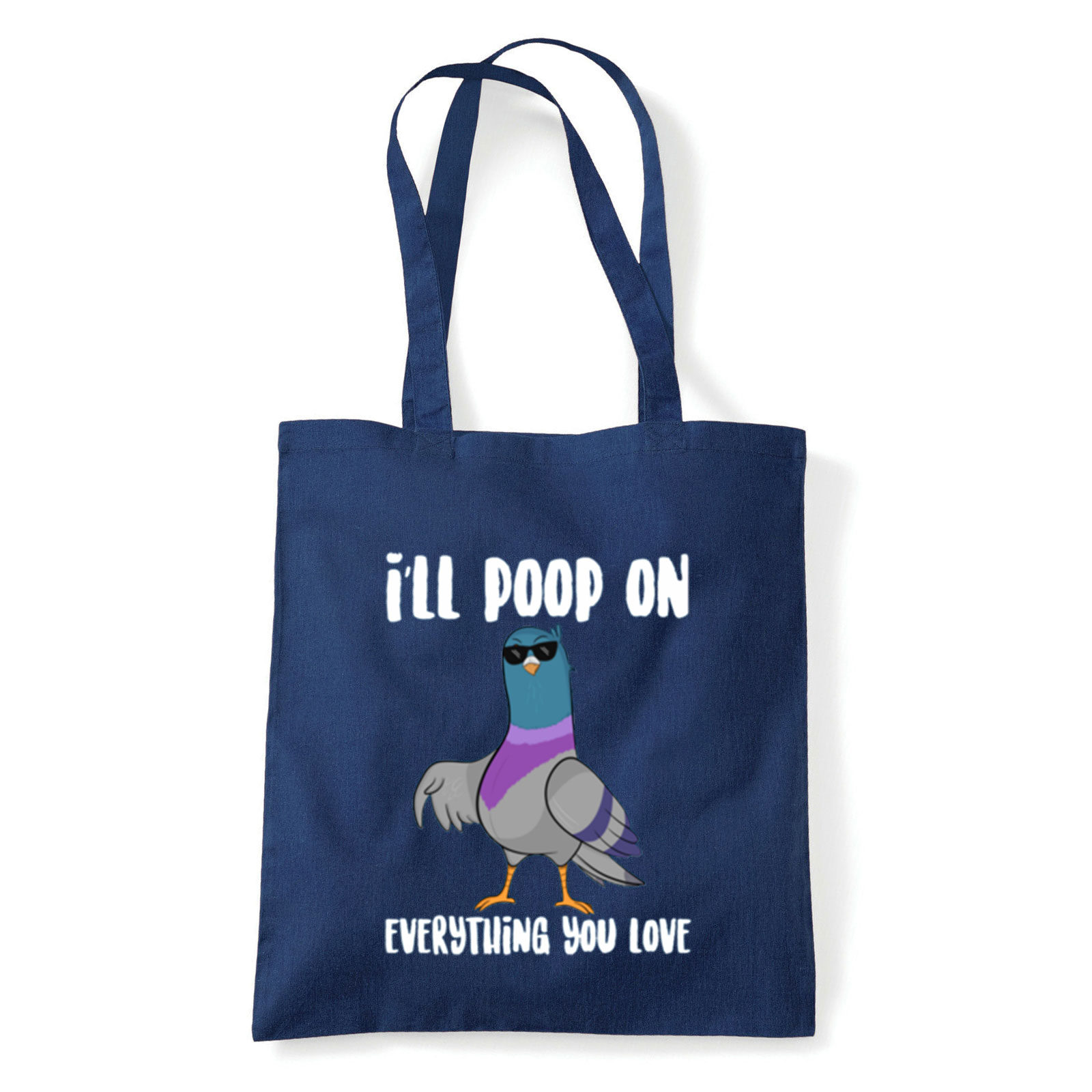 galamb humor galamb kaki Sötétkék Shopper Vászontáska