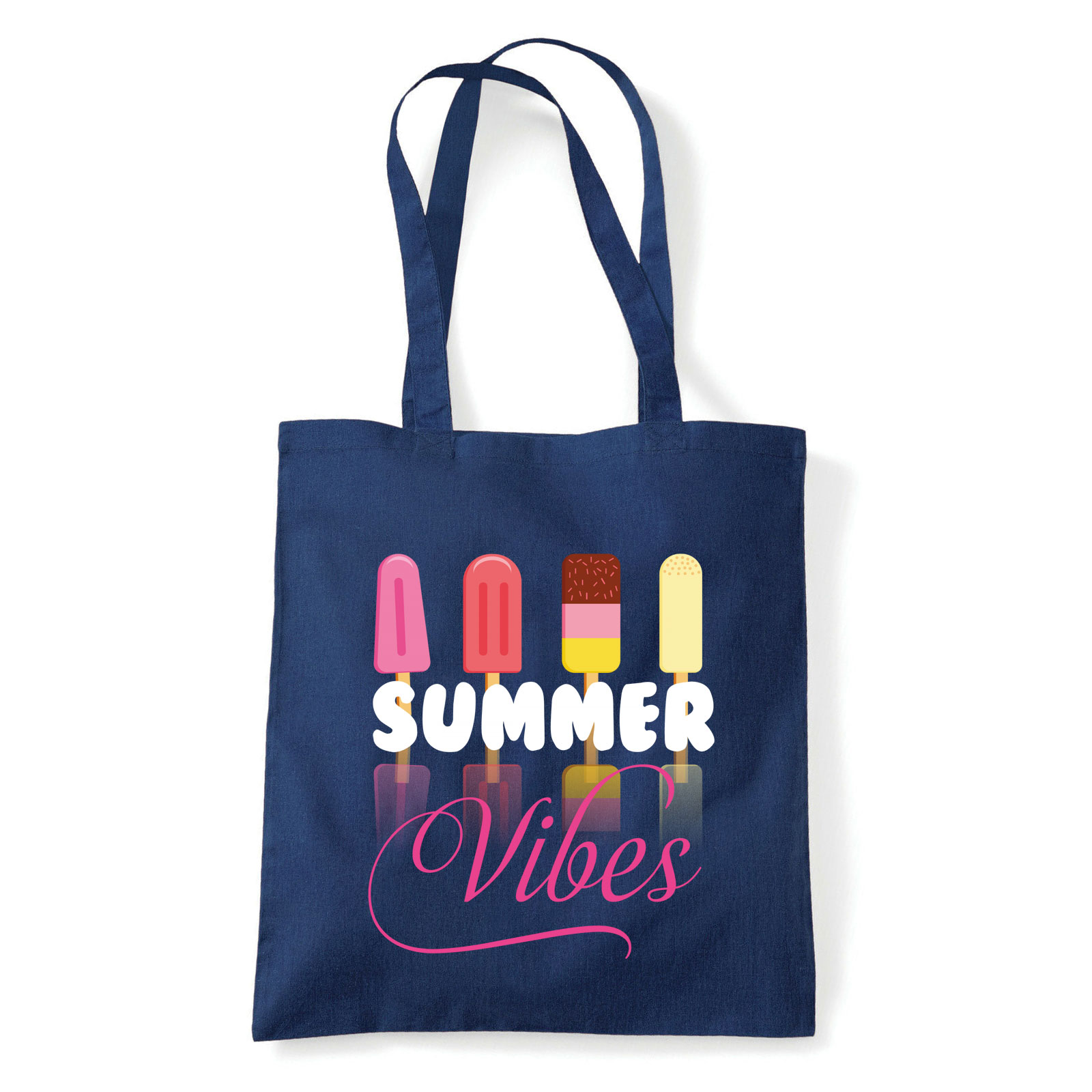 summer vibes nyár nyaralás Sötétkék Shopper Vászontáska