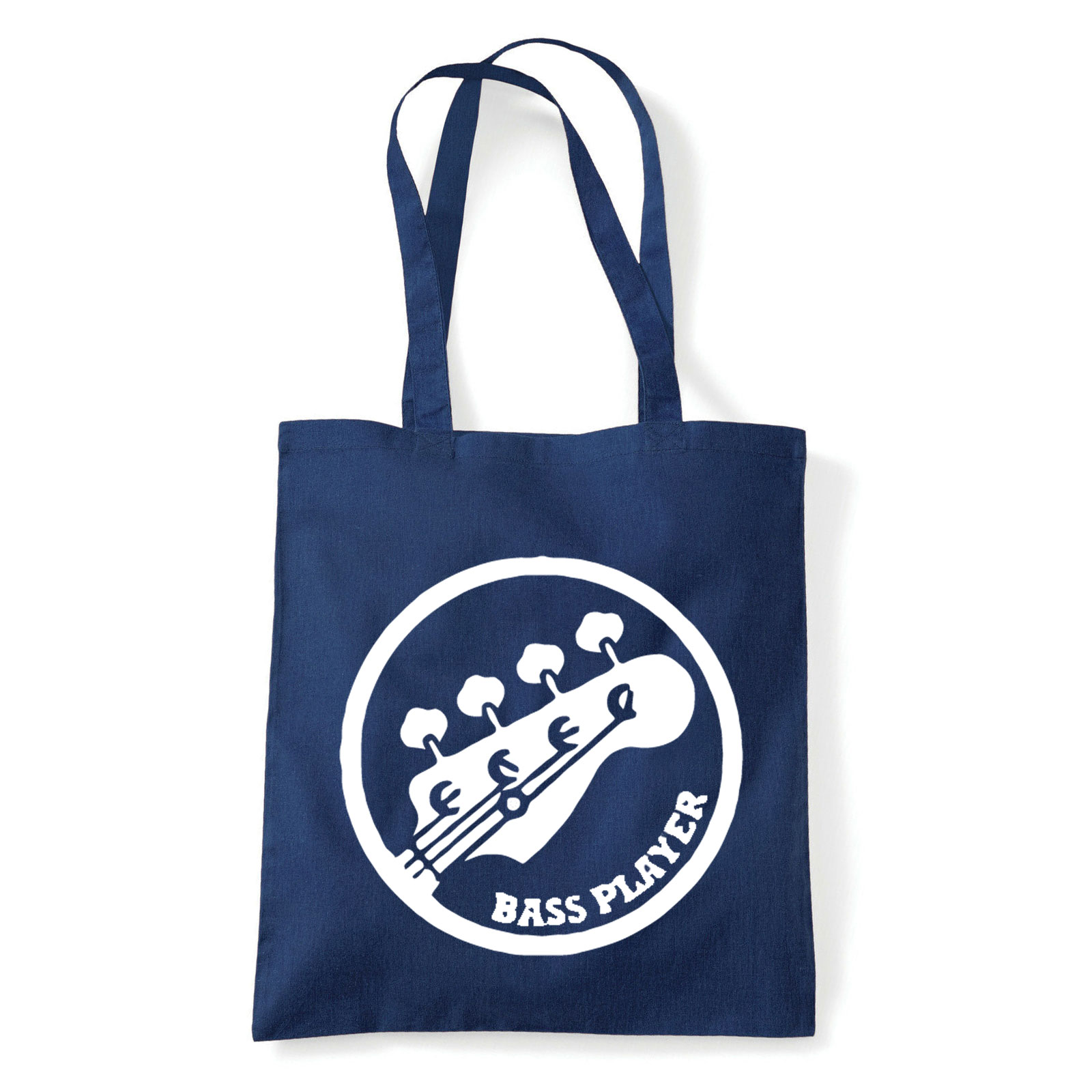 bass gitár gitáror Sötétkék Shopper Vászontáska