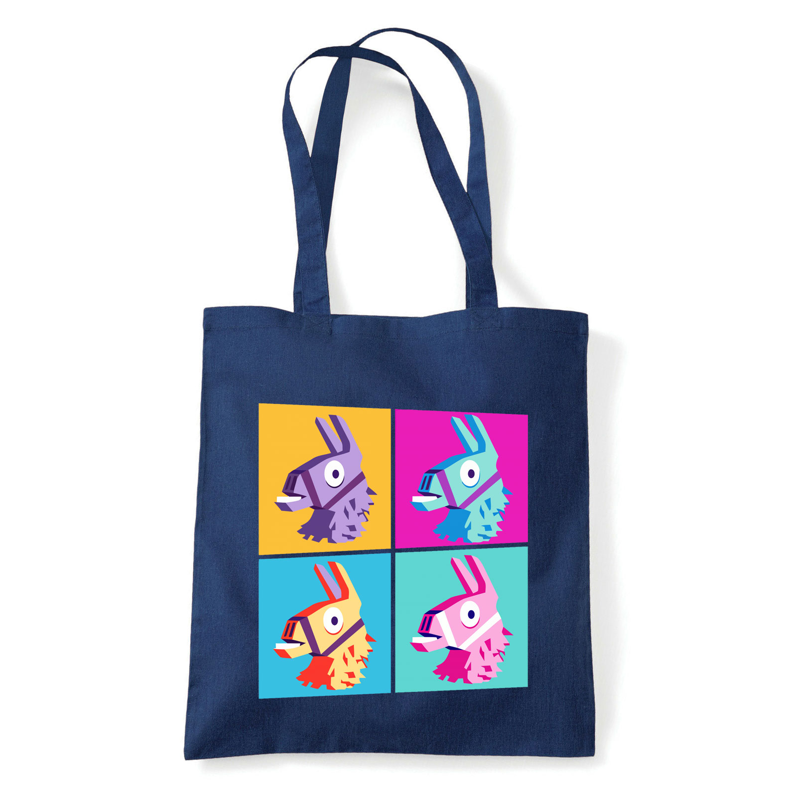 loot láma fortnite loot llama Sötétkék Shopper Vászontáska