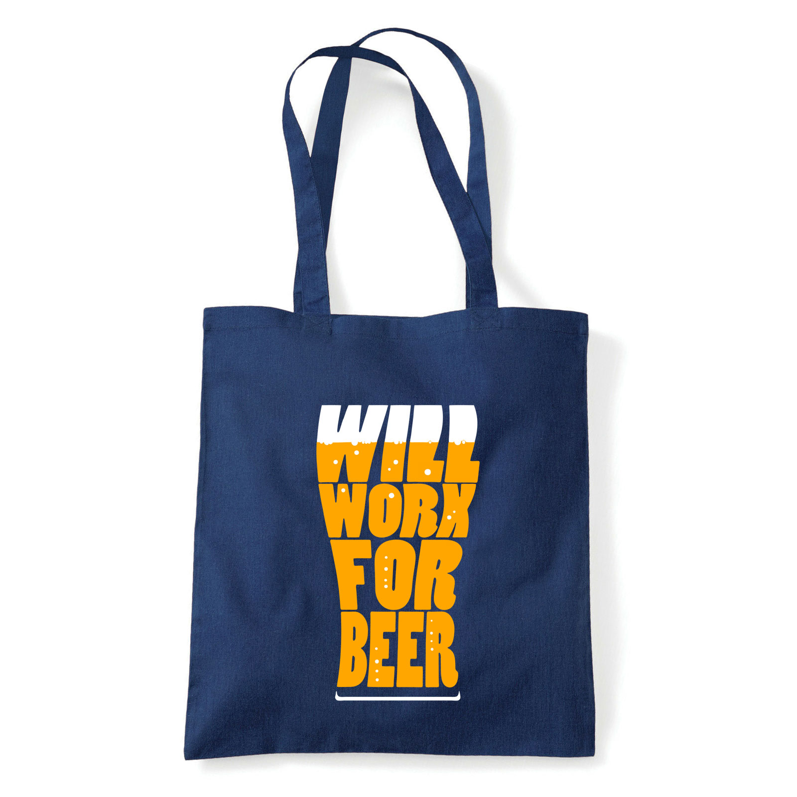 sör alkohol humor Sötétkék Shopper Vászontáska