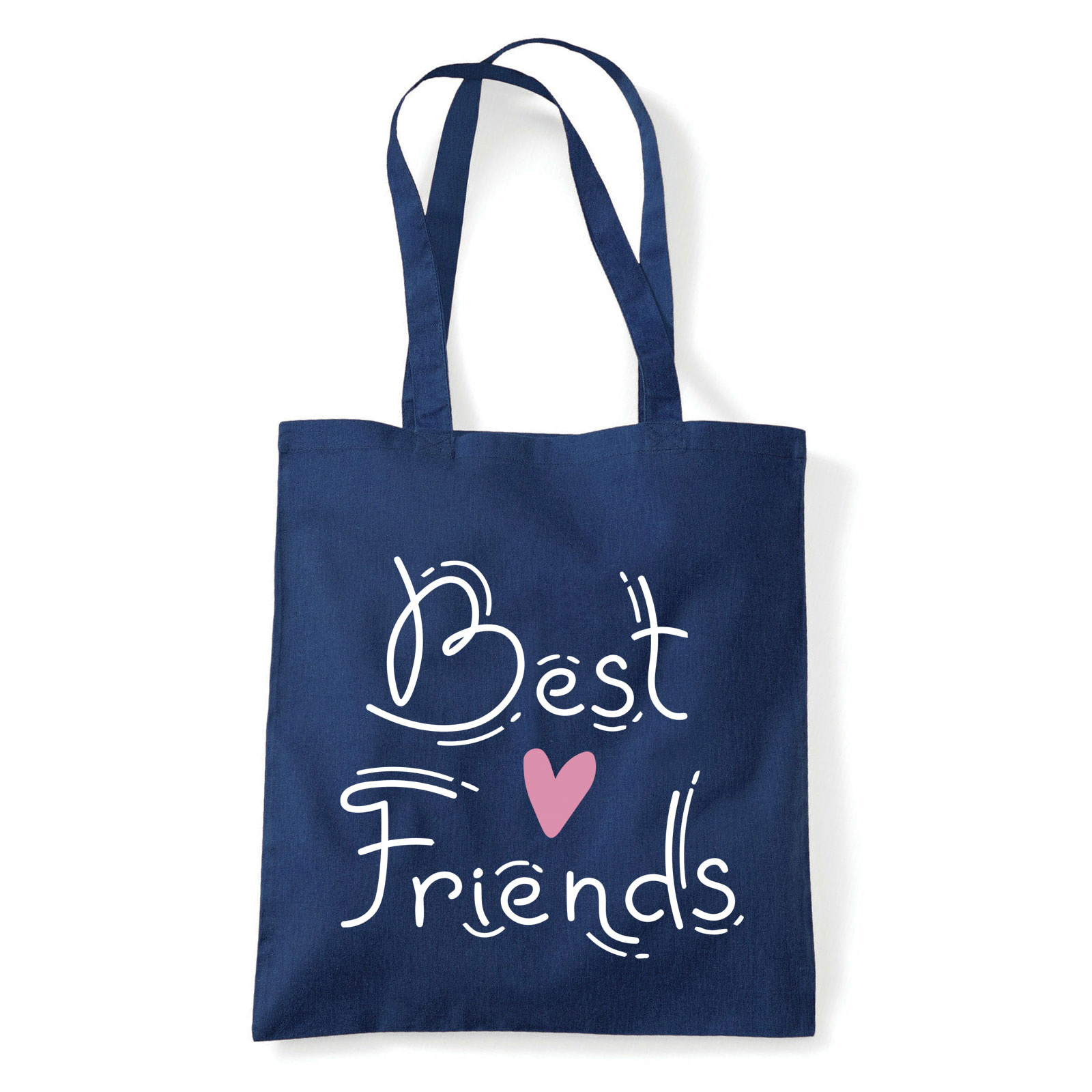 best friends bff barátság Sötétkék Shopper Vászontáska