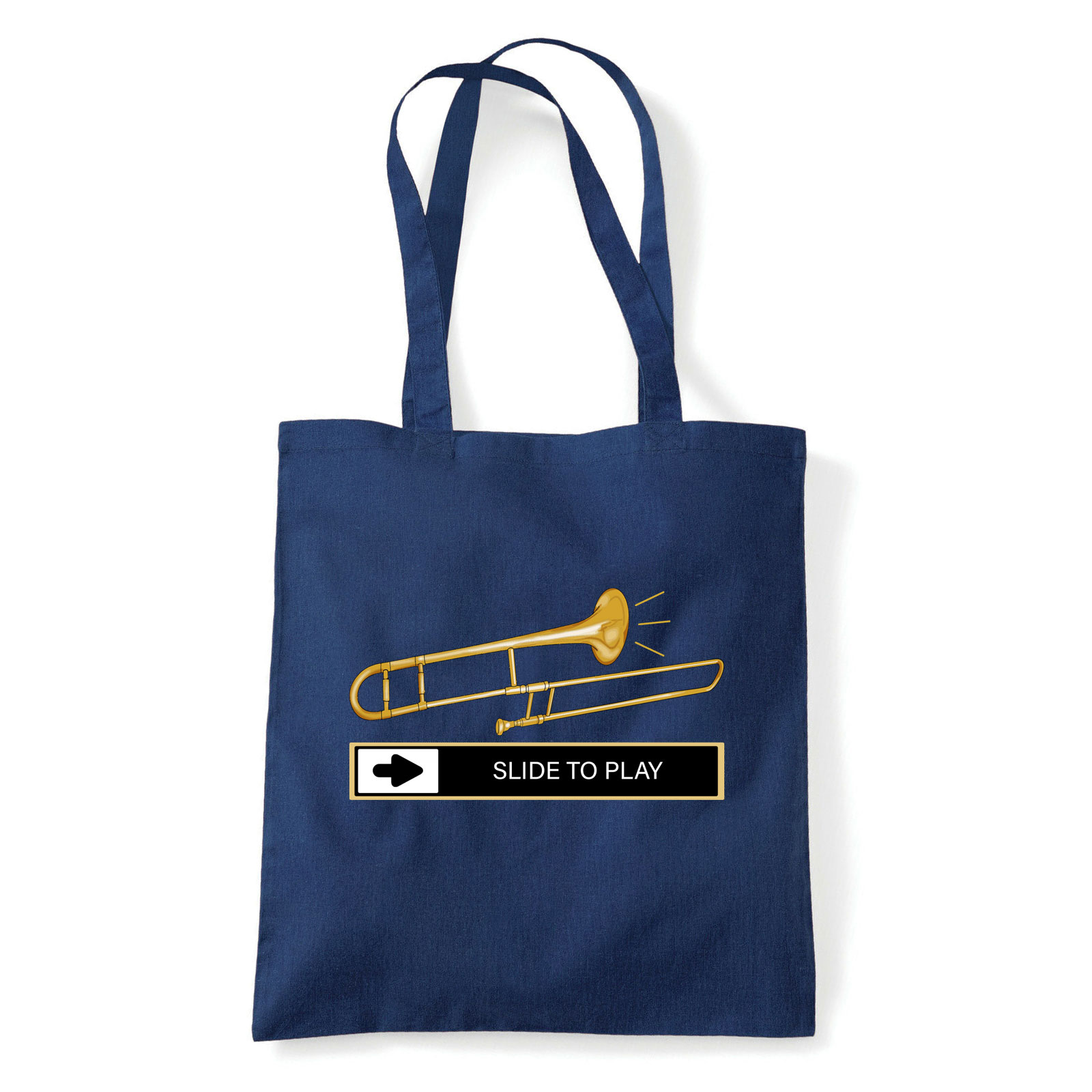 trombita trombitás Sötétkék Shopper Vászontáska