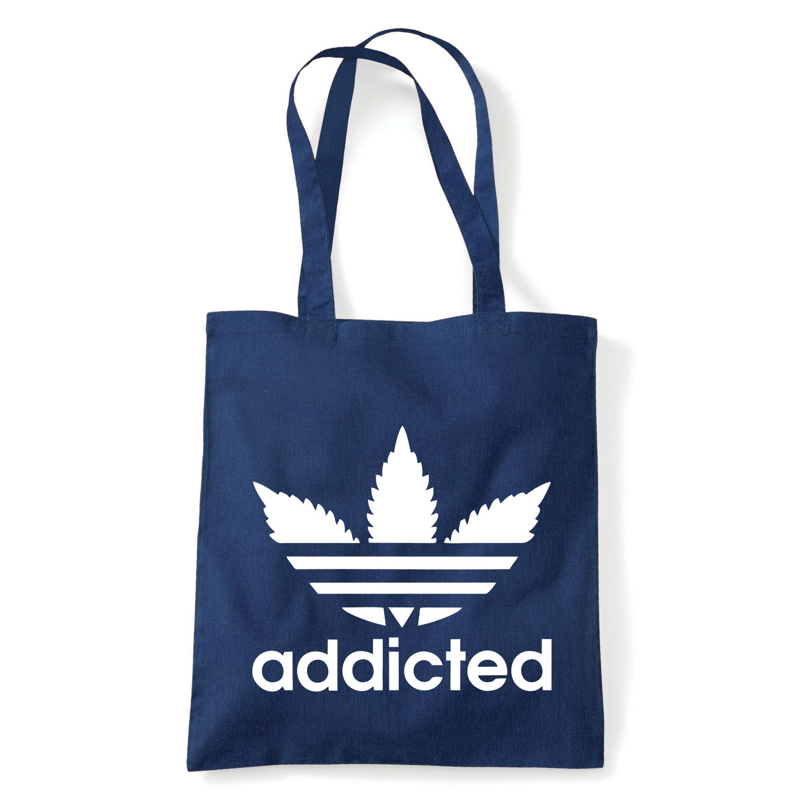 kanabisz cannbis addicted Sötétkék Shopper Vászontáska