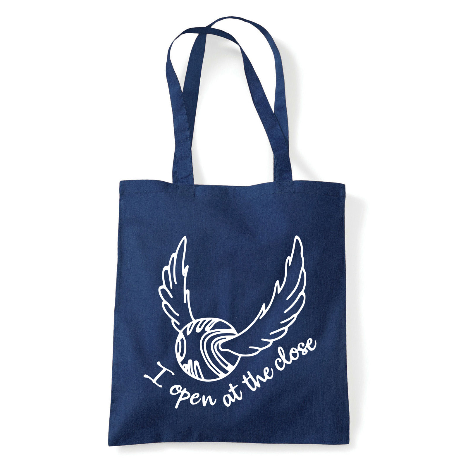 ott nyílok ahol zárok aranycikesz harry potter Sötétkék Shopper Vászontáska