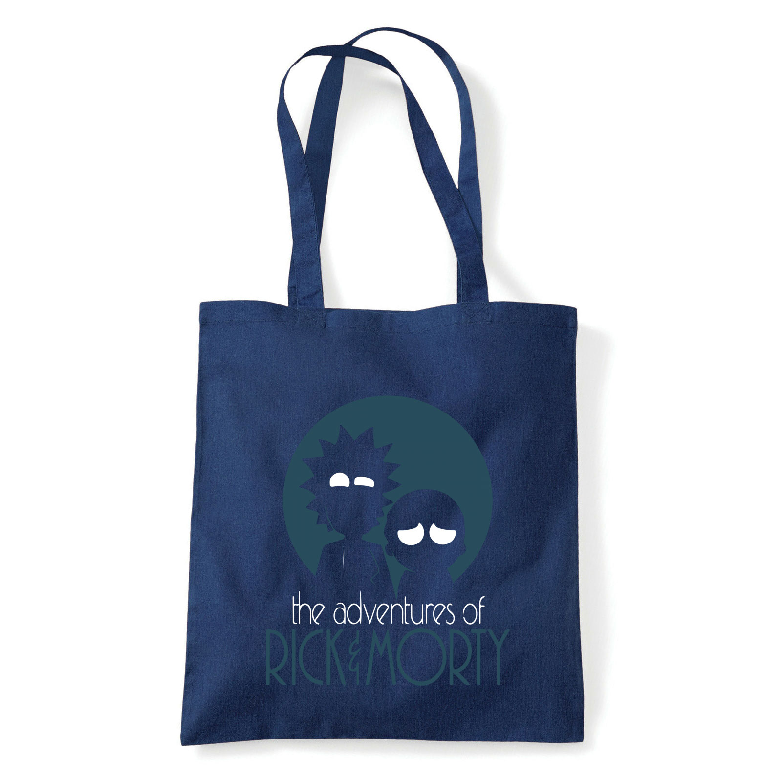 rick és morty Sötétkék Shopper Vászontáska