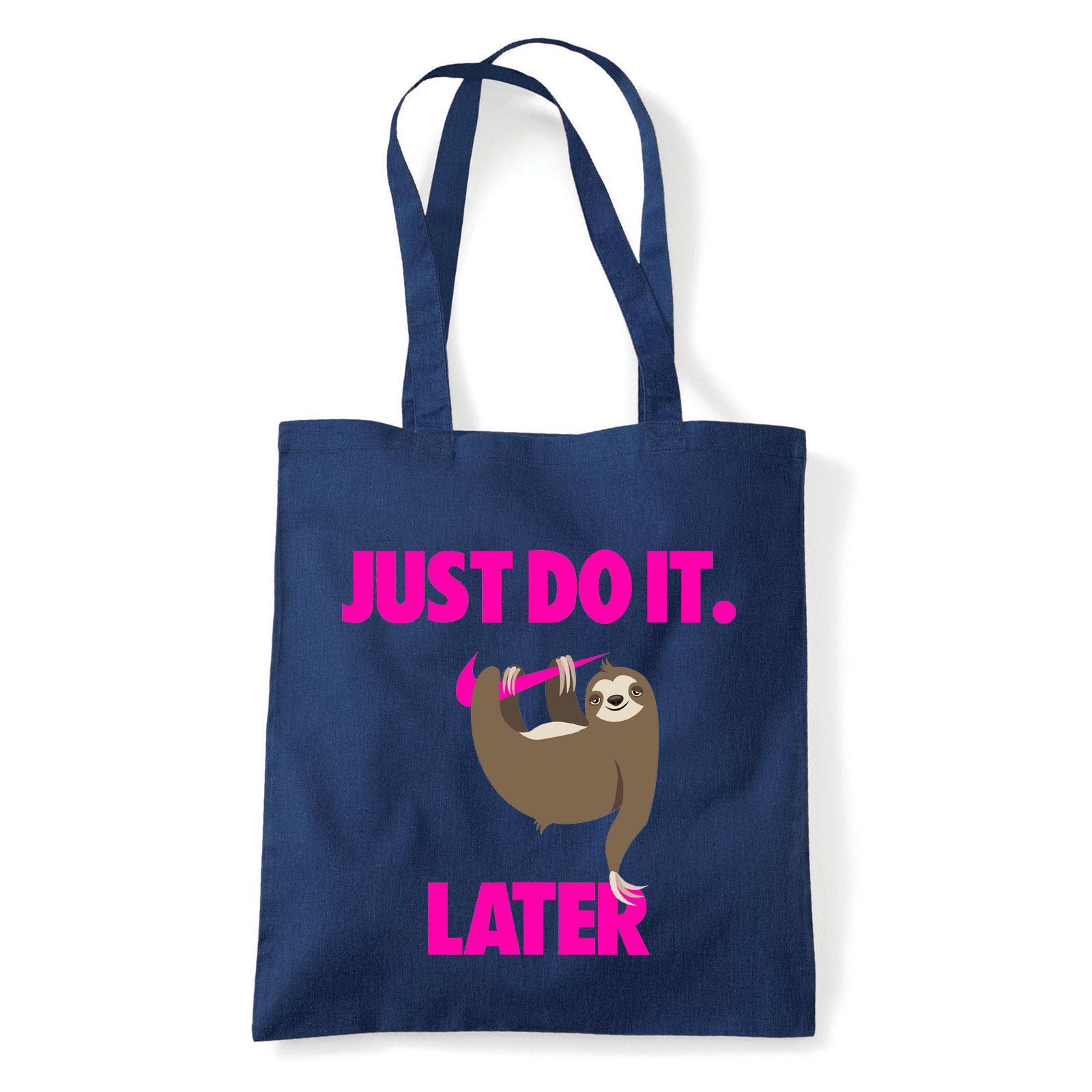 lajhár just do it later Sötétkék Shopper Vászontáska