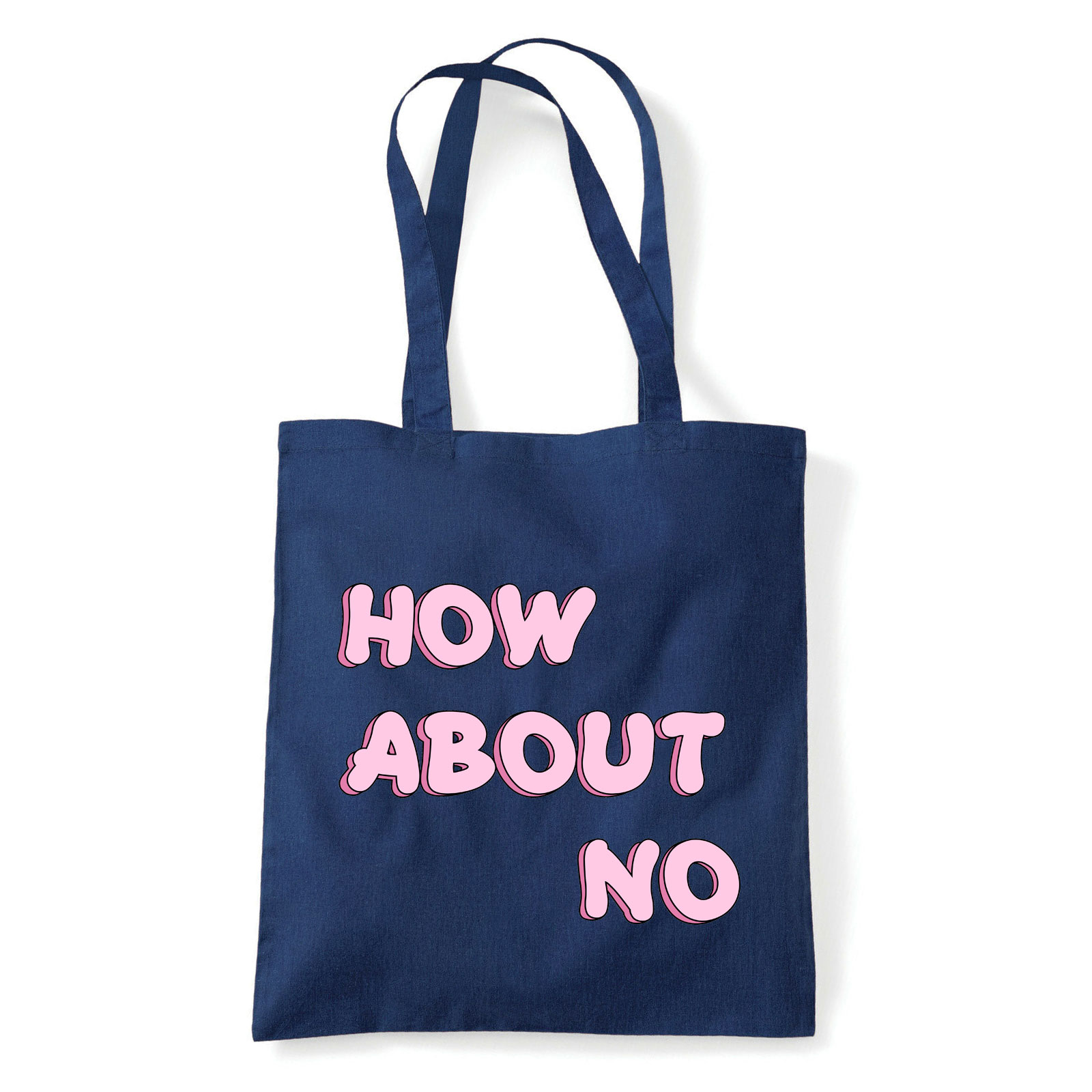 how about no mondjuk nem Sötétkék Shopper Vászontáska