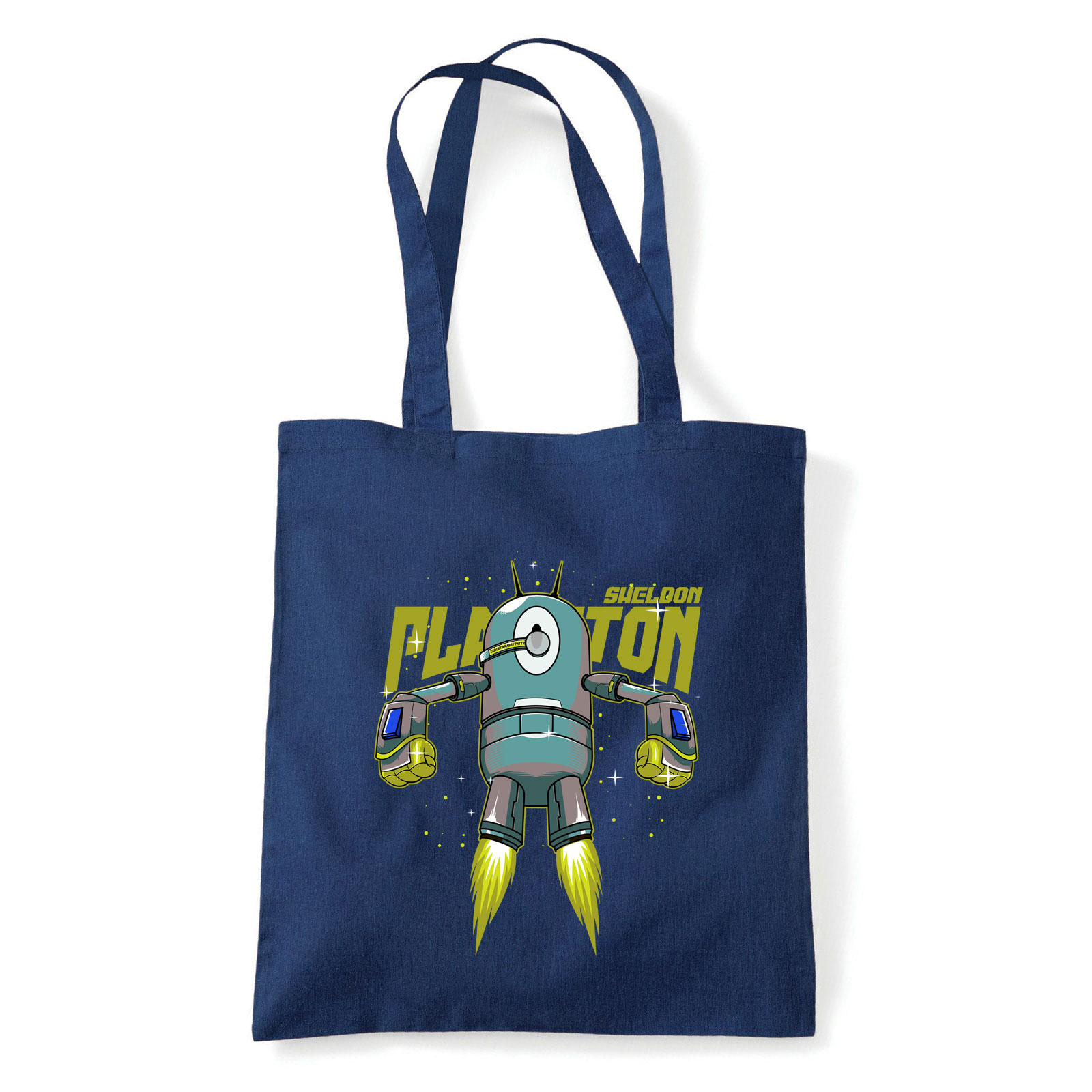 spongya bob plankton Sötétkék Shopper Vászontáska