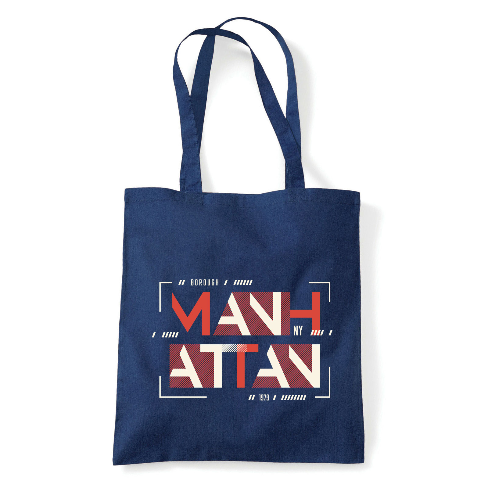 manhattan Sötétkék Shopper Vászontáska