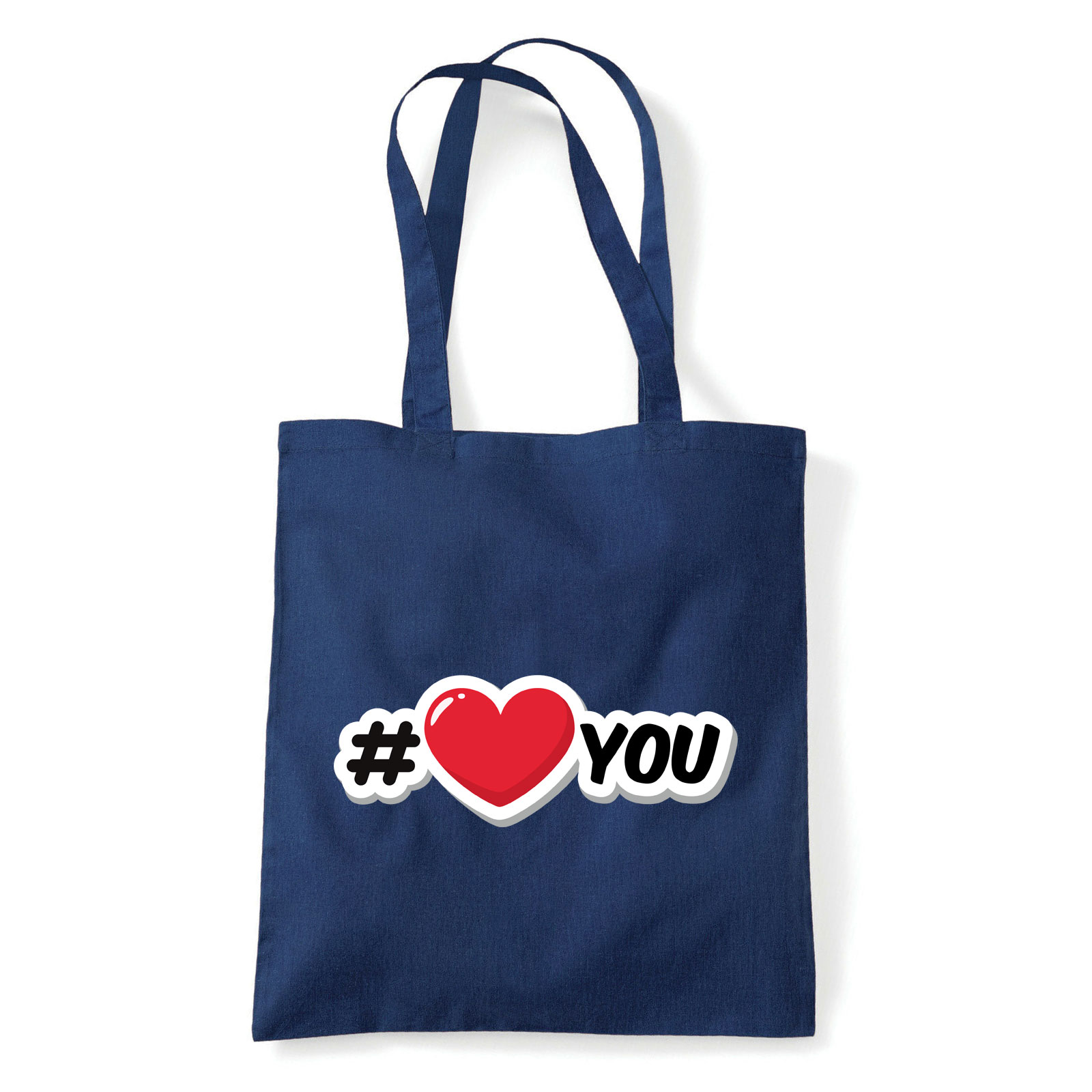 i love you Sötétkék Shopper Vászontáska