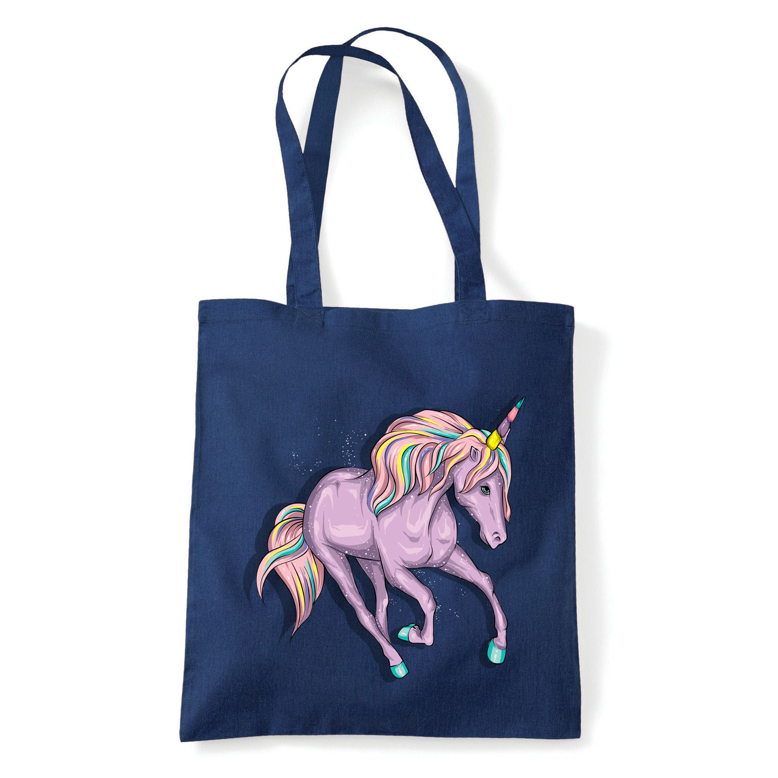 Unikornis unicorn Sötétkék Shopper Vászontáska