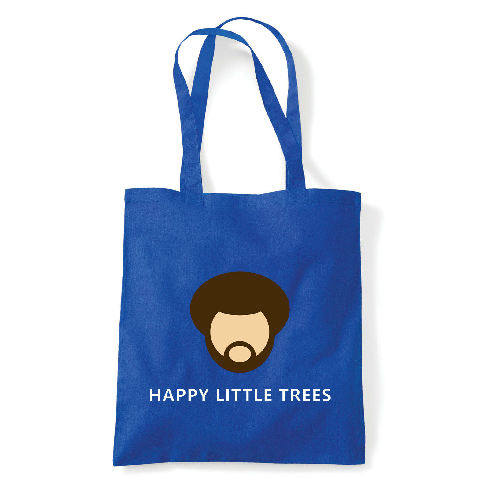 Bob Ross Festészet Festő Kék Shopper Vászontáska