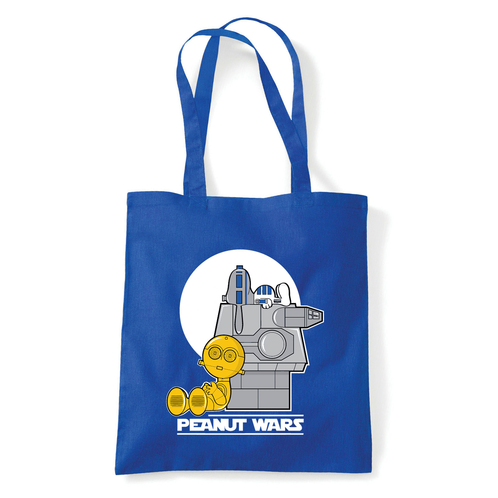 star wars c2po r2d2 Kék Shopper Vászontáska