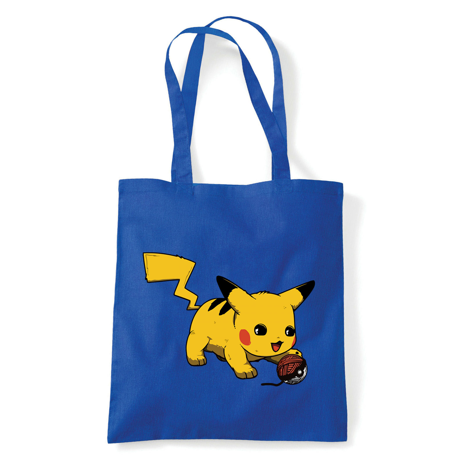 Pokemon Pikachu Macska Macskás Kék Shopper Vászontáska