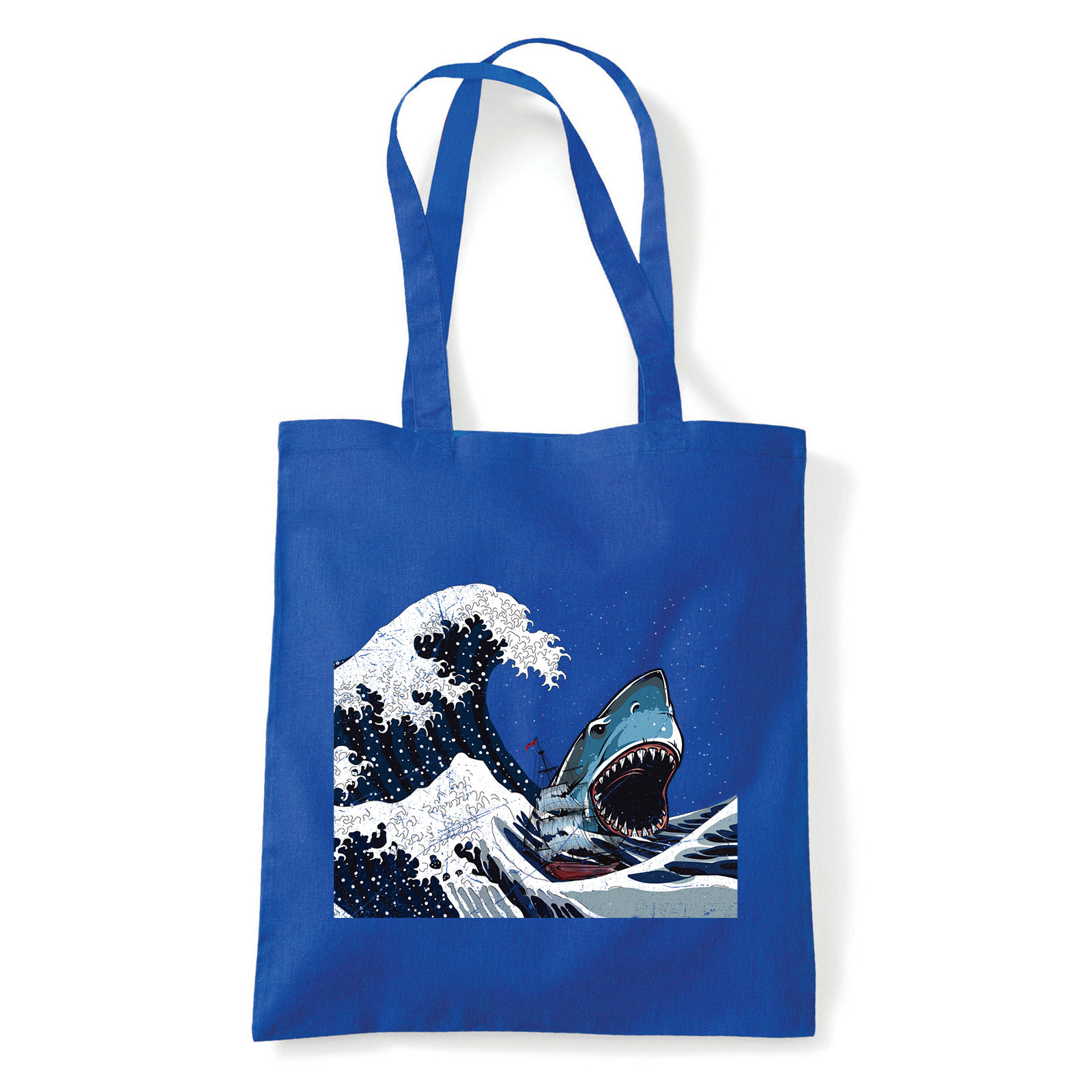cápa cápás Kék Shopper Vászontáska