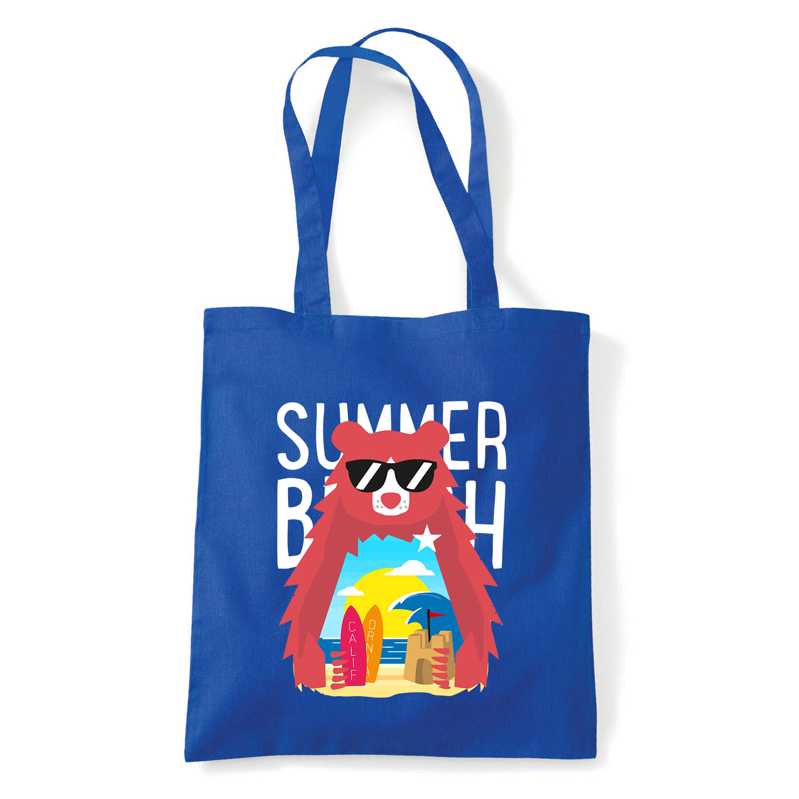 summer beach nyaralás nyár Kék Shopper Vászontáska