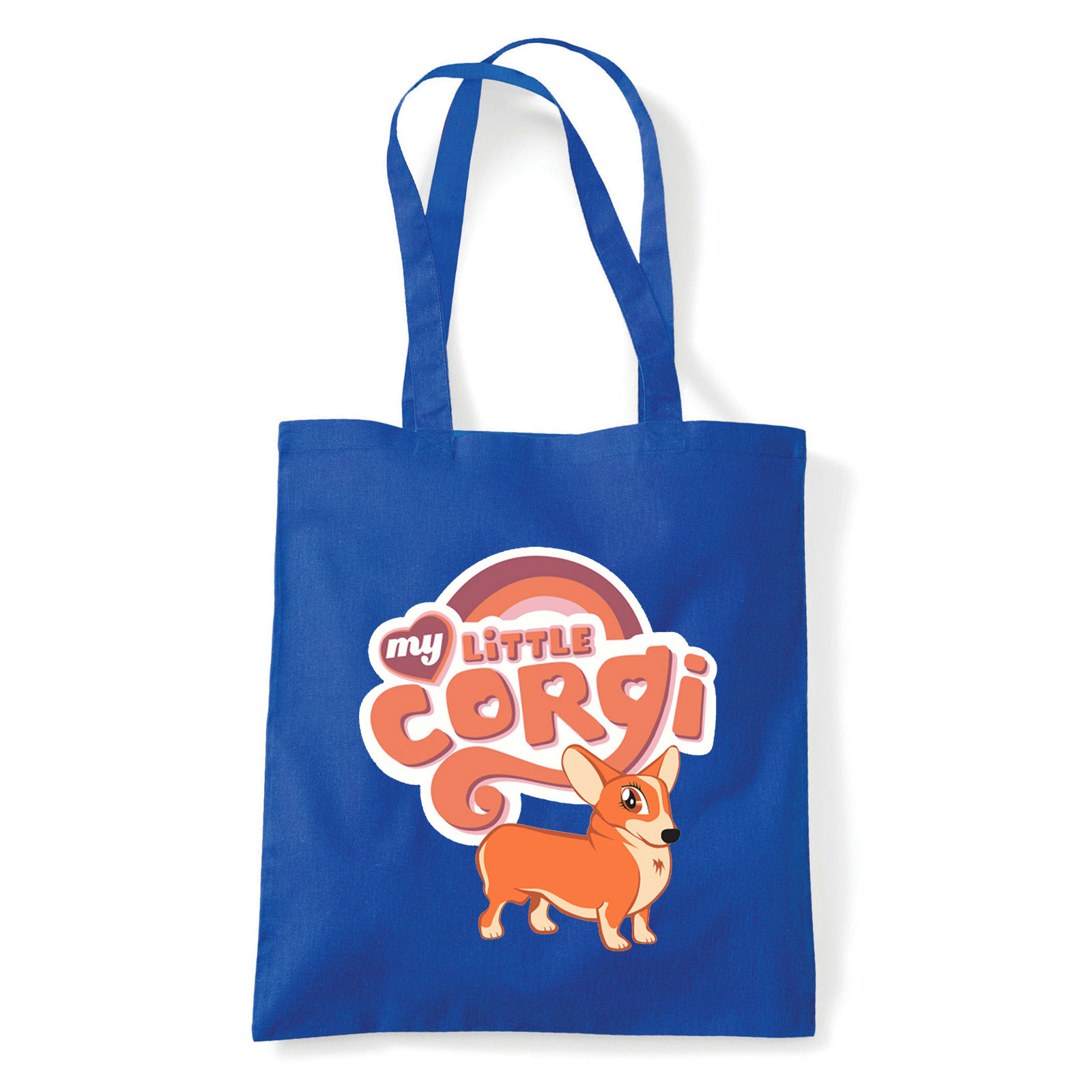 corgi korgi kutya Kék Shopper Vászontáska