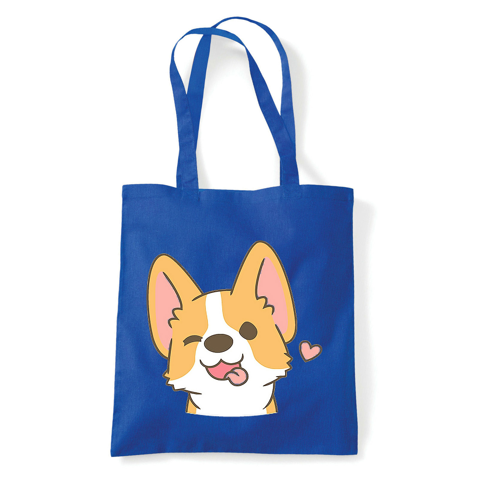 corgi korgi kutya Kék Shopper Vászontáska