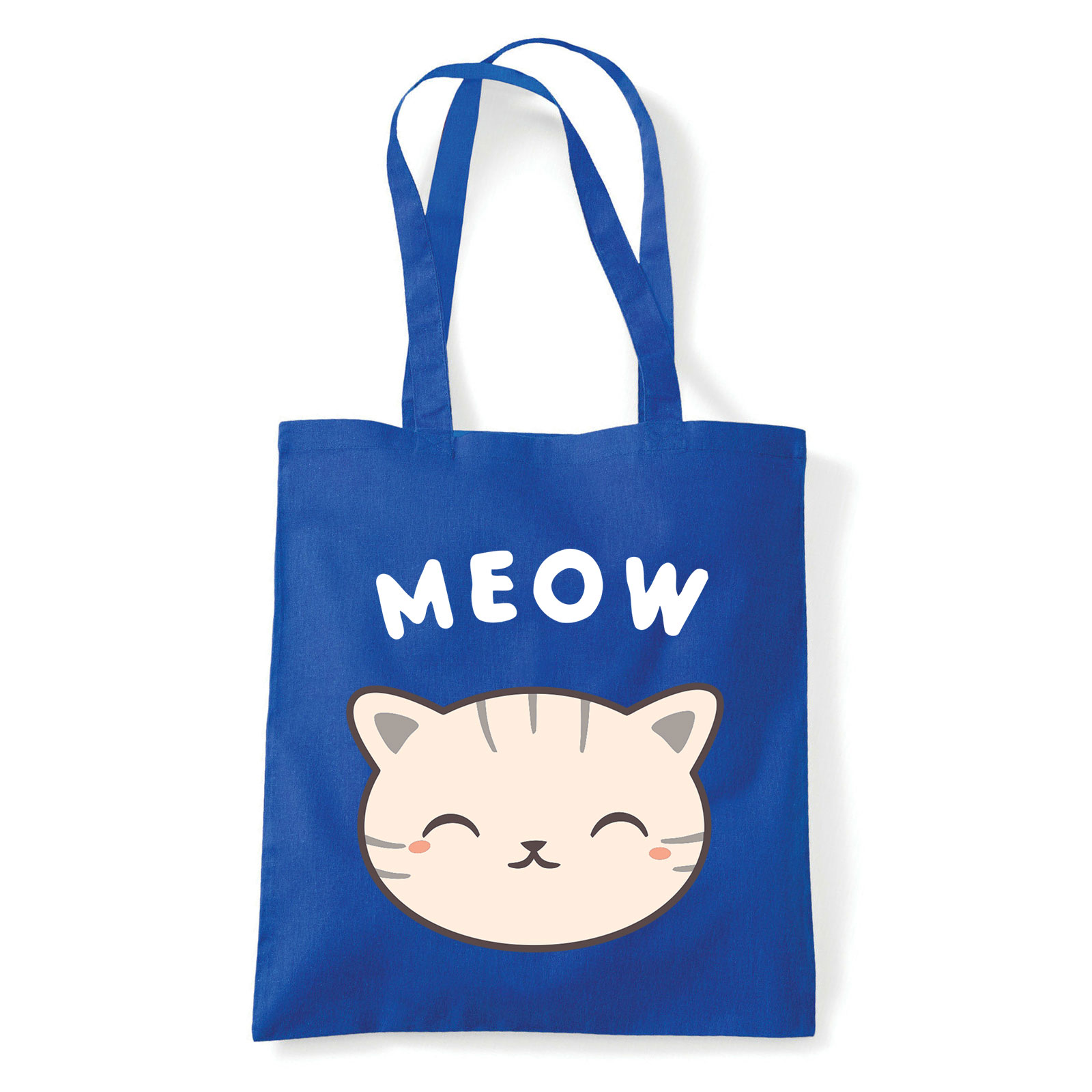 macska macskás cica cicás Kék Shopper Vászontáska