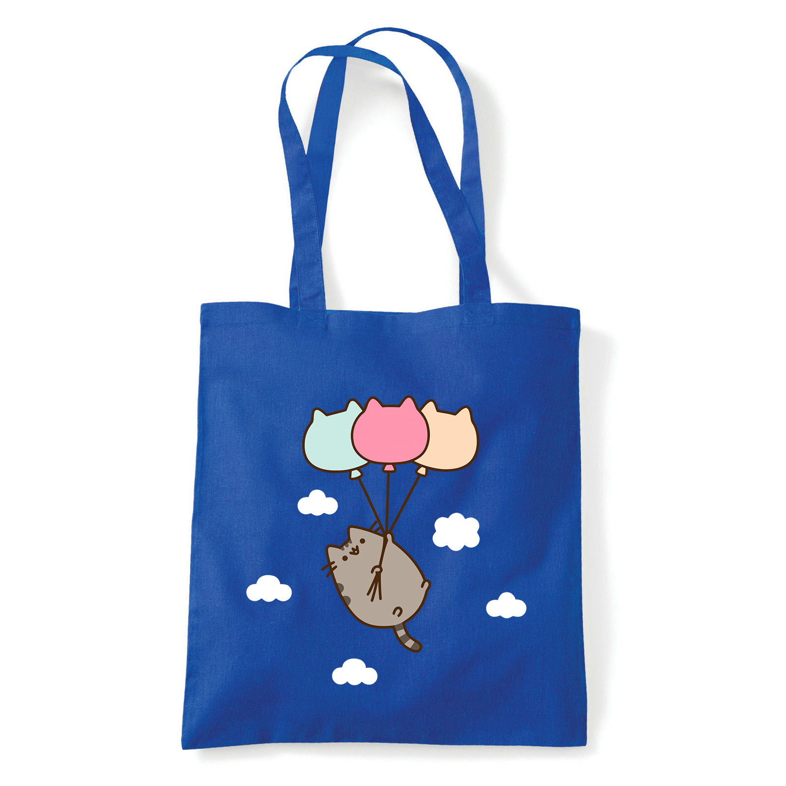 Pusheen macska macskás lufi cica cicás Kék Shopper Vászontáska