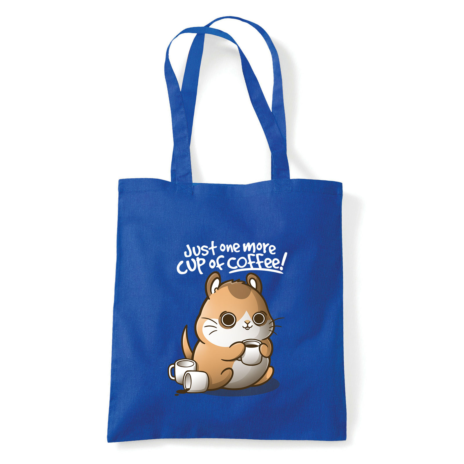 kávézó hörcsög Kék Shopper Vászontáska