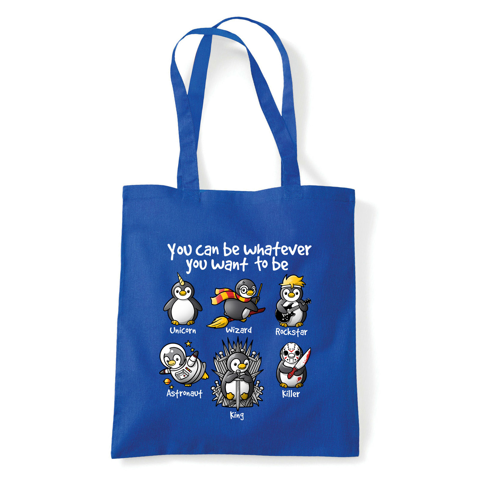 geek pingvinek pingvin Kék Shopper Vászontáska