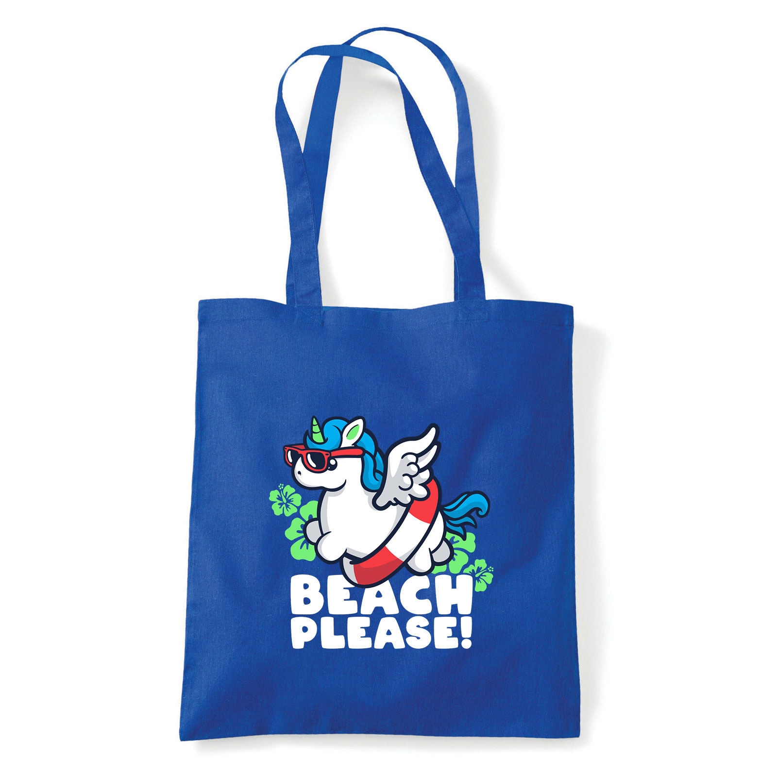 beach please  Kék Shopper Vászontáska