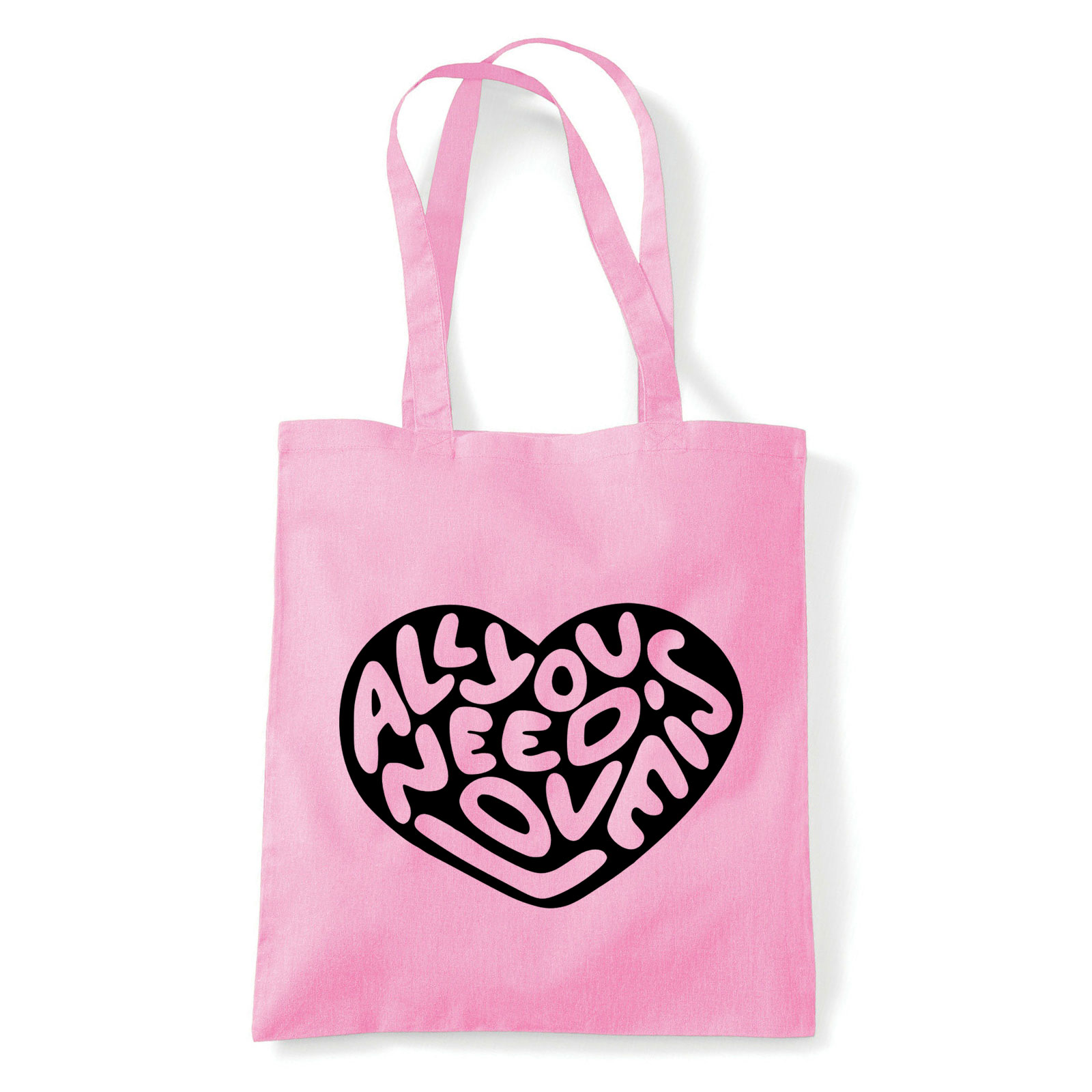 Szív Love Rózsaszín Shopper Vászontáska