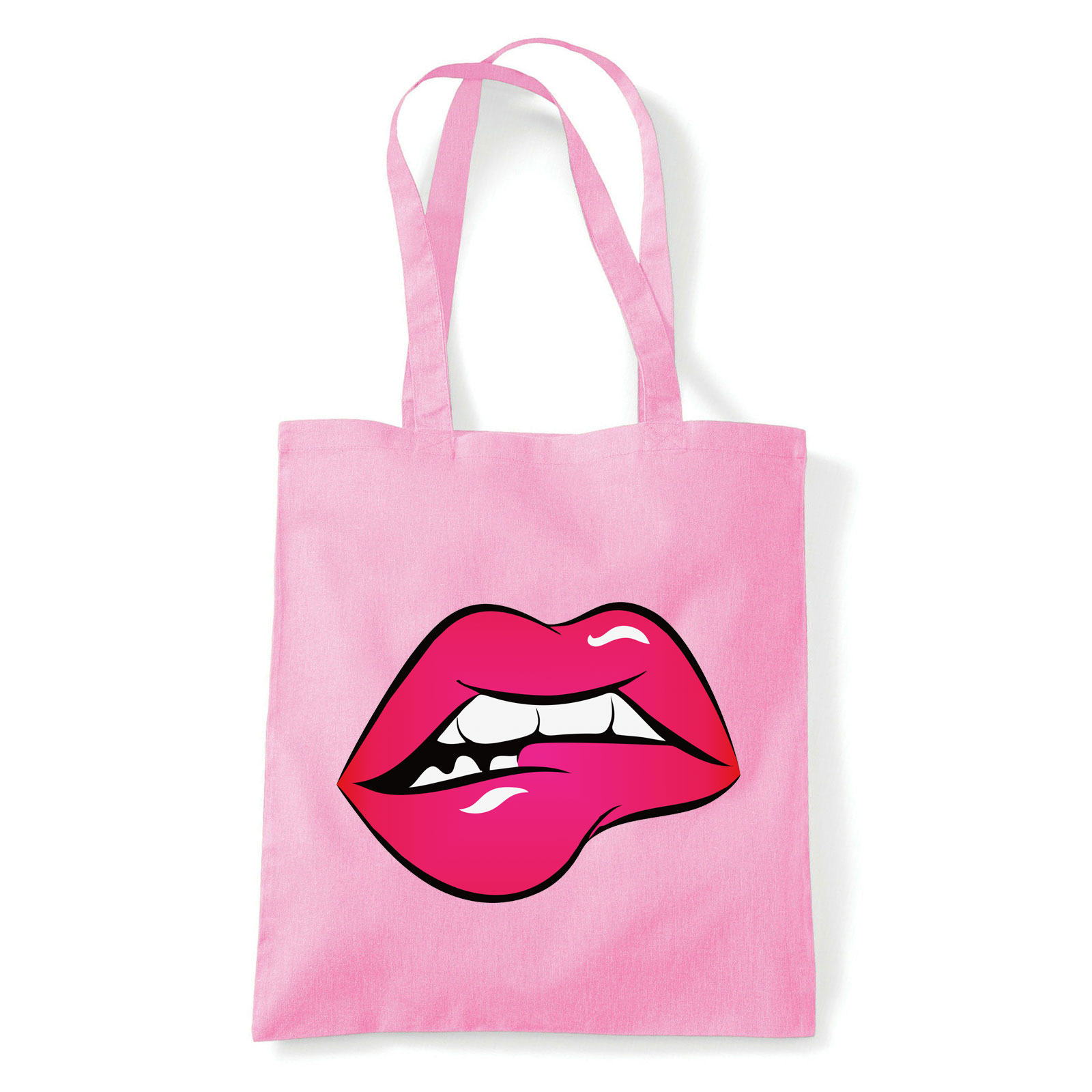 divat ajak ajkak lips száj Rózsaszín Shopper Vászontáska