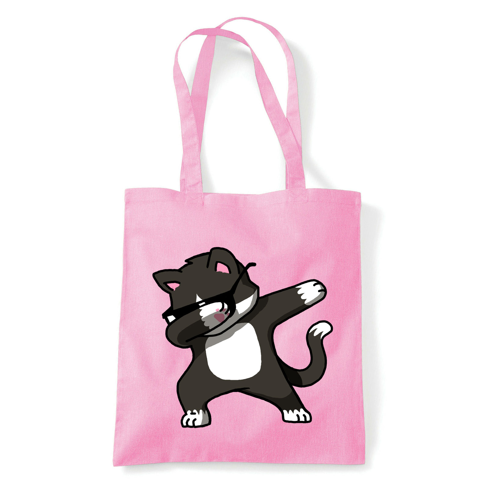 macska macskás cica cicás Rózsaszín Shopper Vászontáska